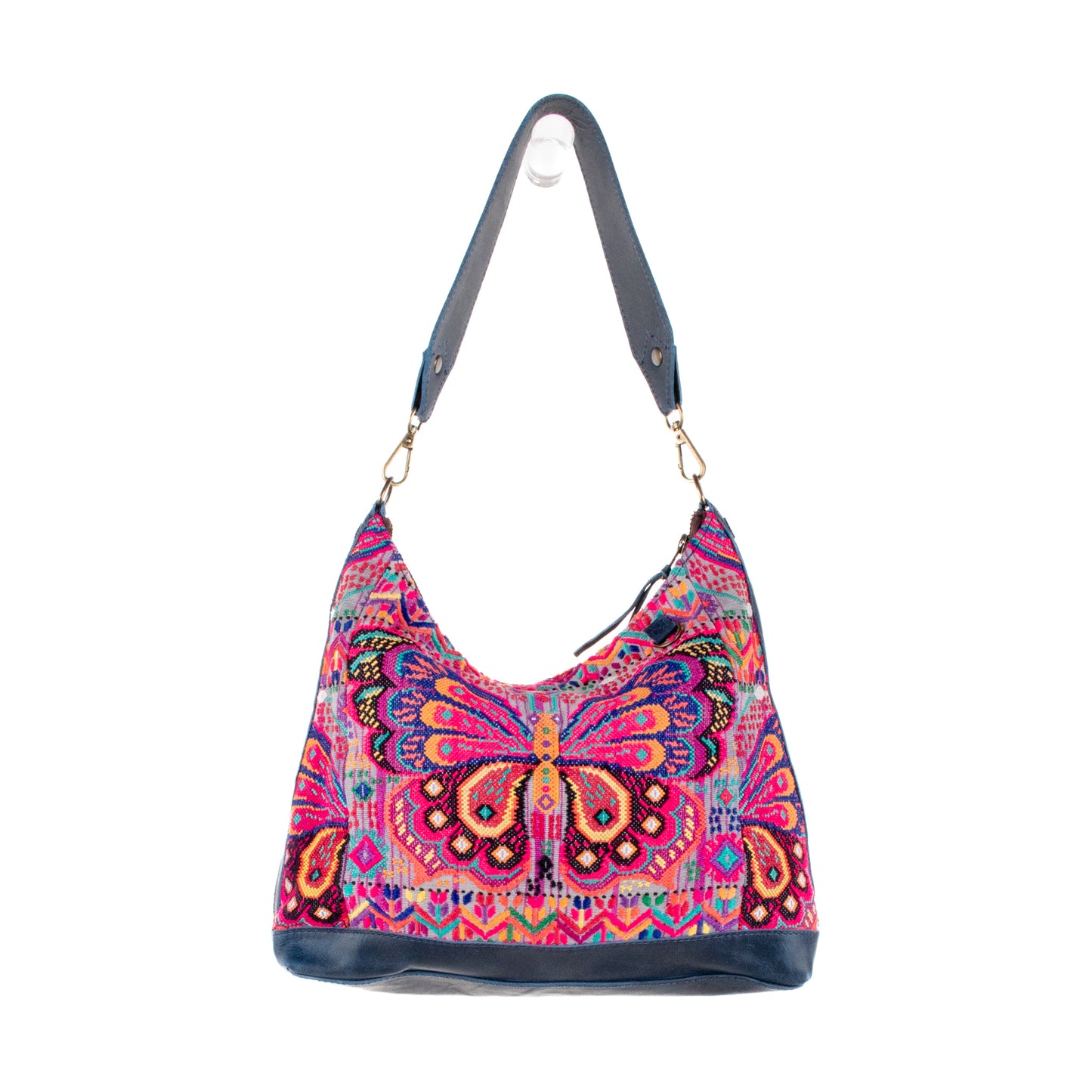 SMALL PENELOPE BAG - OOAK HUIPIL - NAVY - NO. 201516