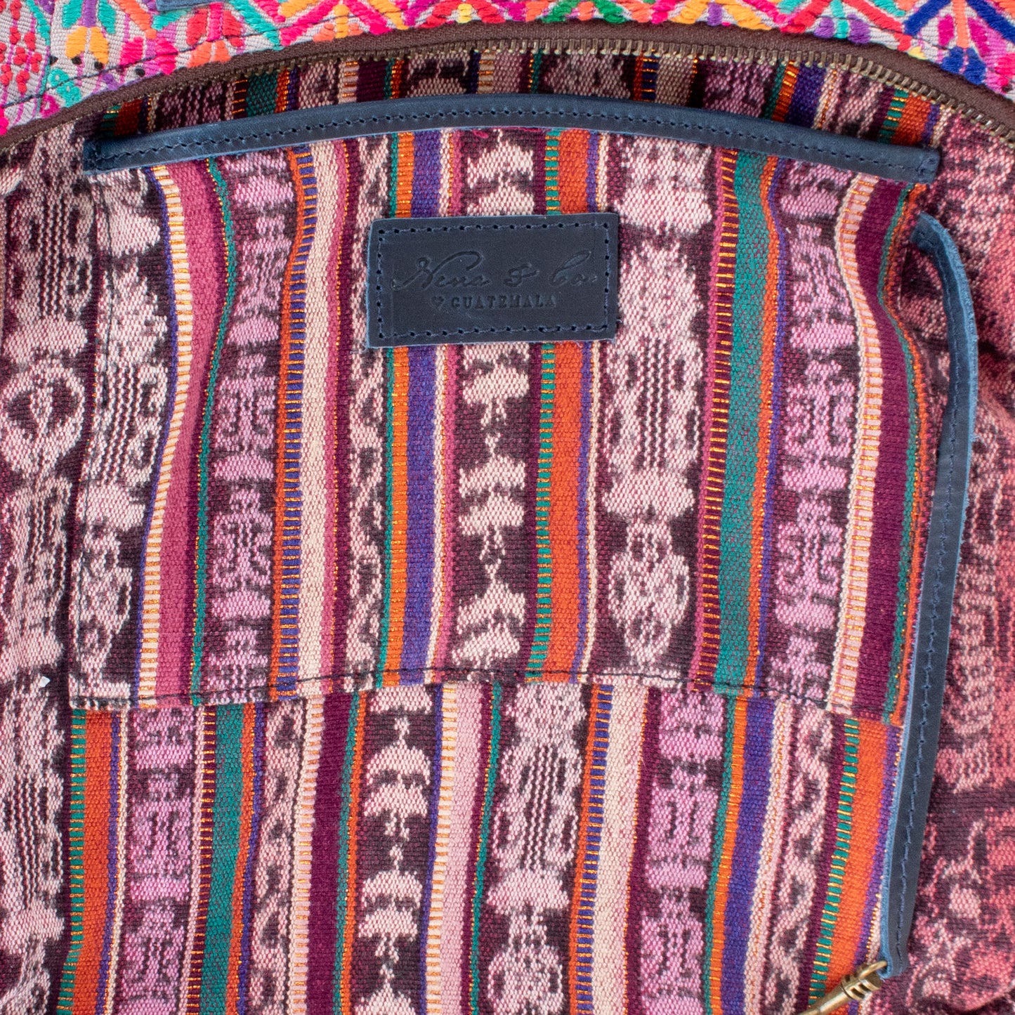 SMALL PENELOPE BAG - OOAK HUIPIL - NAVY - NO. 201516