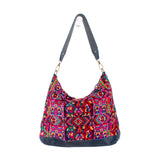 SMALL PENELOPE BAG - OOAK HUIPIL - NAVY - NO. 201517