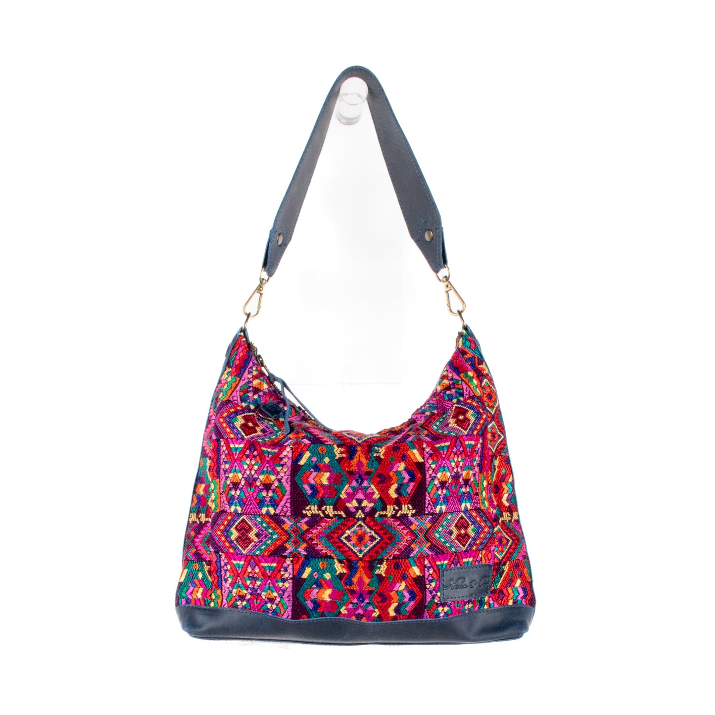 SMALL PENELOPE BAG - OOAK HUIPIL - NAVY - NO. 201517