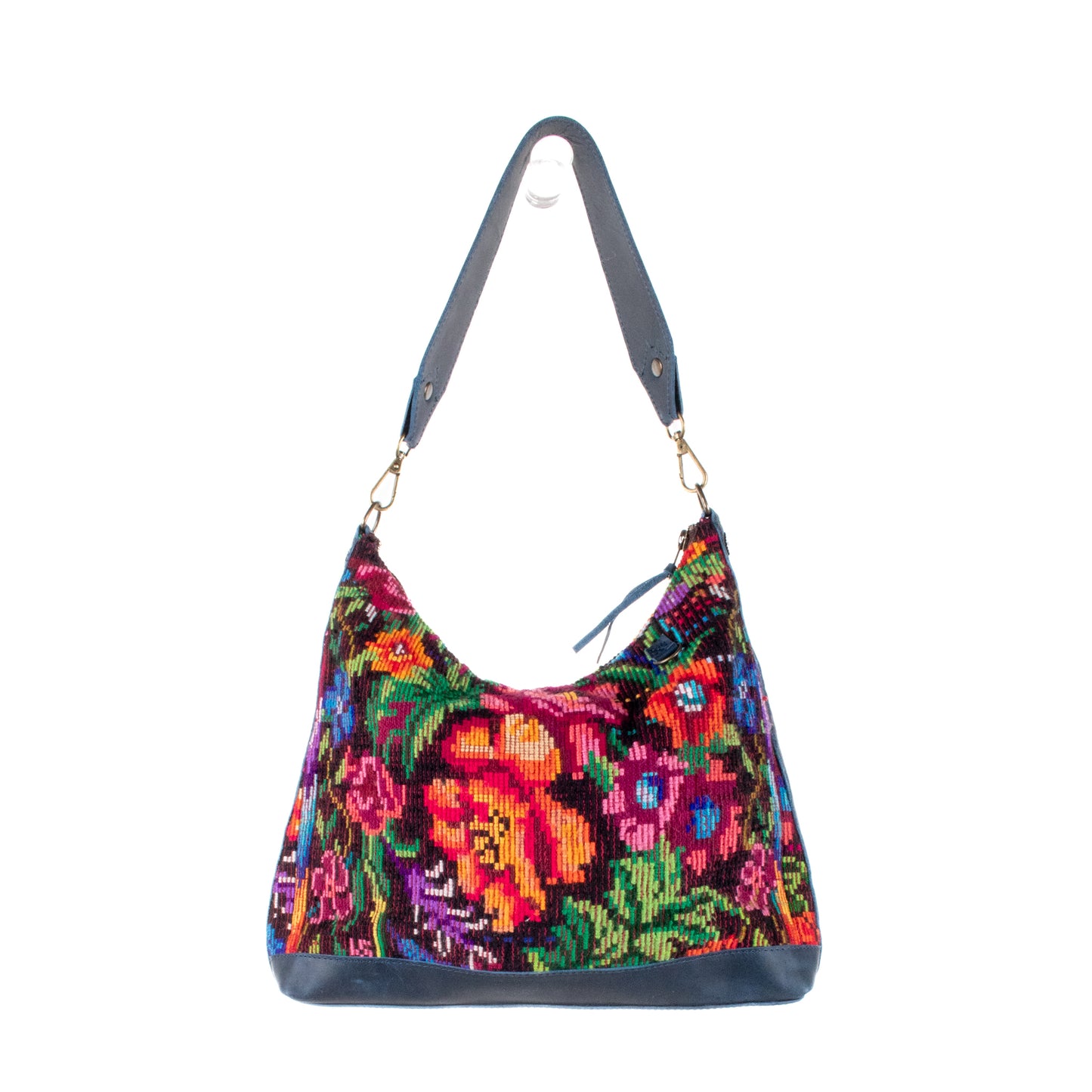 SMALL PENELOPE BAG - OOAK HUIPIL - NAVY - NO. 201518