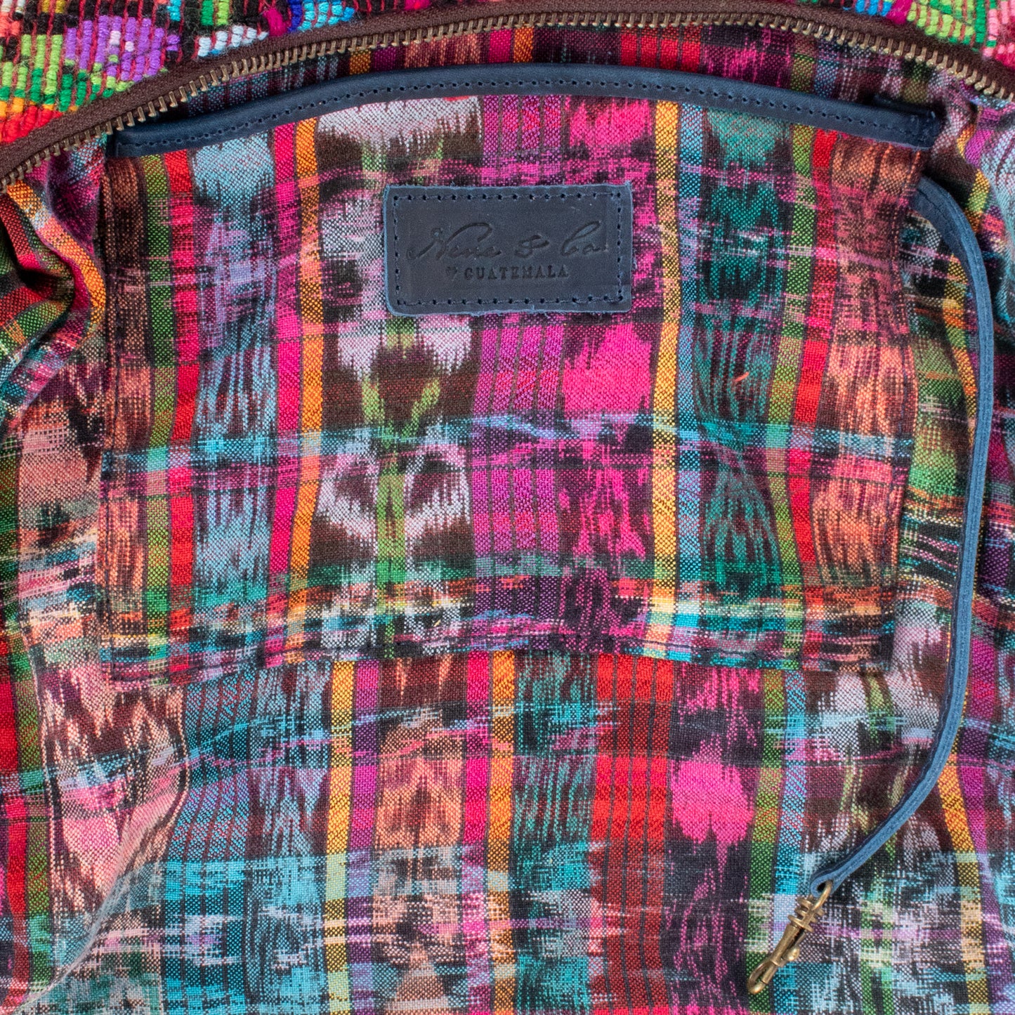 SMALL PENELOPE BAG - OOAK HUIPIL - NAVY - NO. 201518