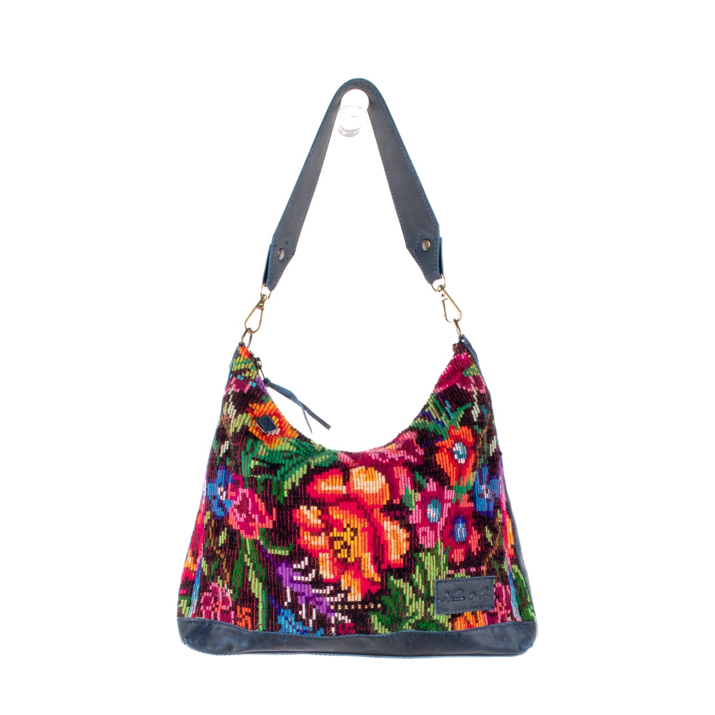 SMALL PENELOPE BAG - OOAK HUIPIL - NAVY - NO. 201518