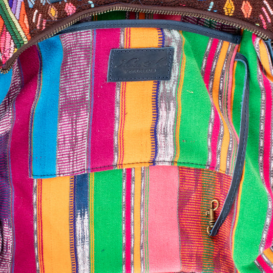 SMALL PENELOPE BAG - OOAK HUIPIL - NAVY - NO. 201519
