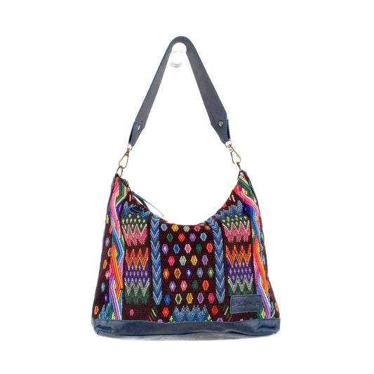 SMALL PENELOPE BAG - OOAK HUIPIL - NAVY - NO. 201519