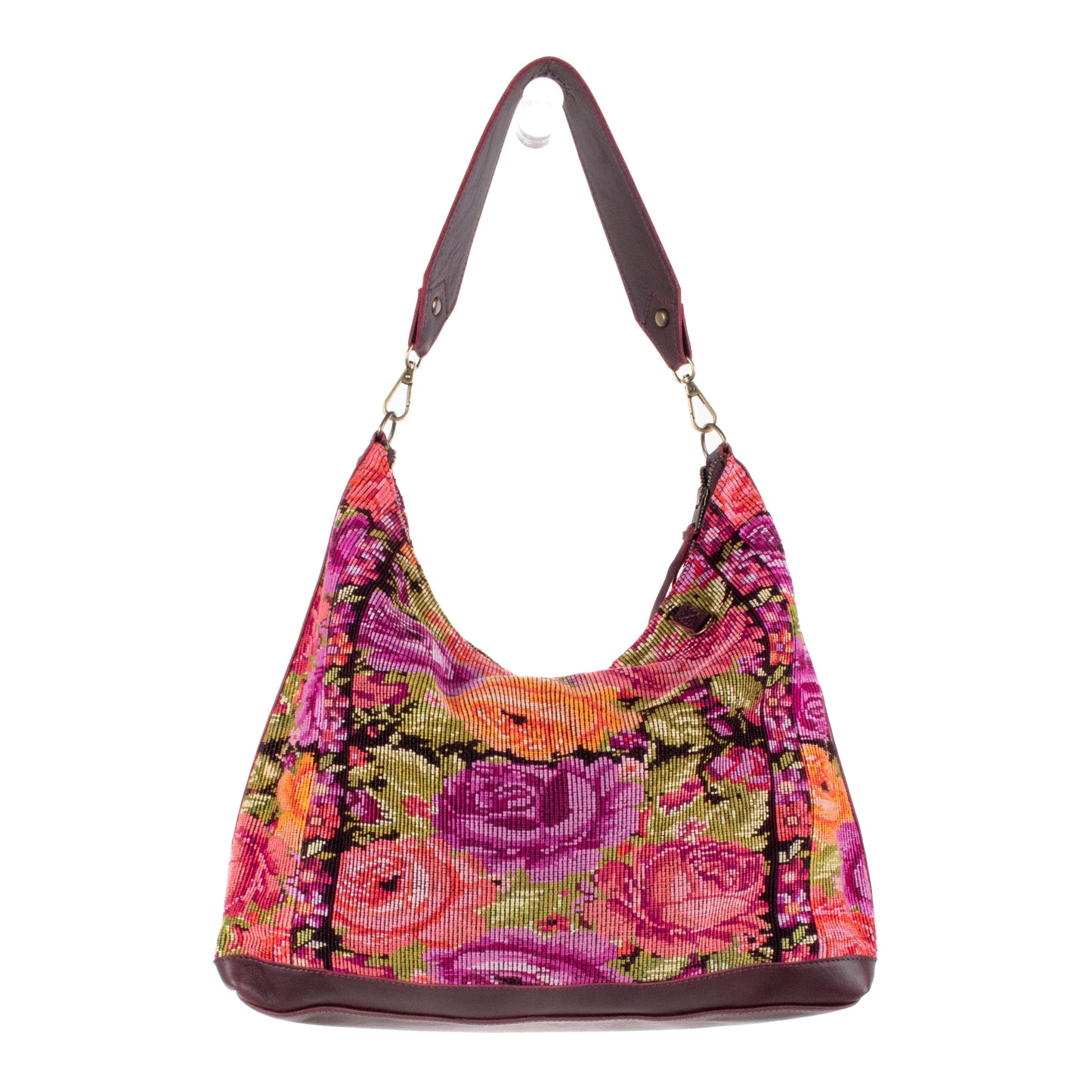 **SHIP WINDOW** PENELOPE BAG - OOAK HUIPIL - VINO TINTO - NO. 201528