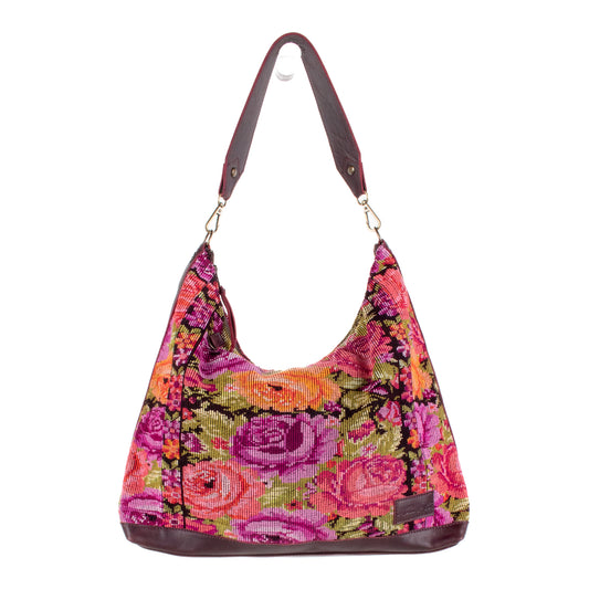 **SHIP WINDOW** PENELOPE BAG - OOAK HUIPIL - VINO TINTO - NO. 201528