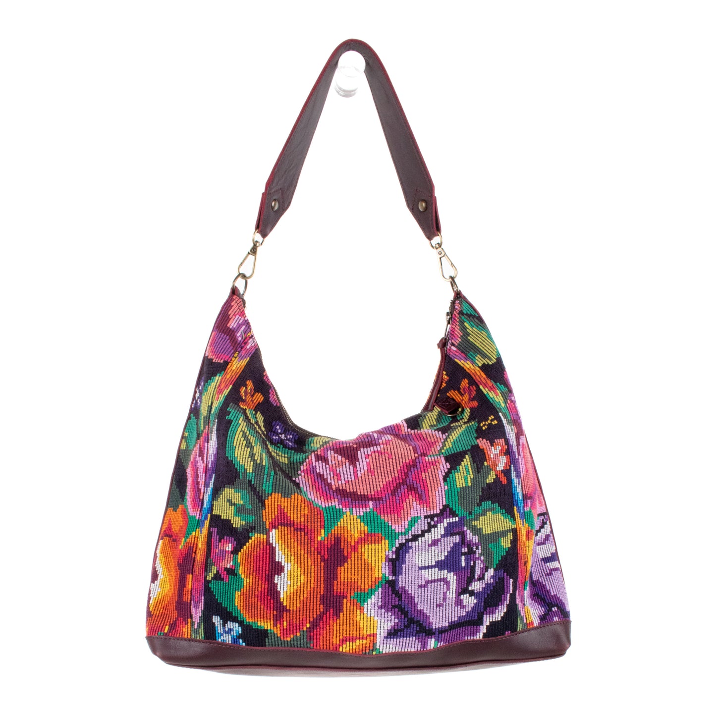 **SHIP WINDOW** PENELOPE BAG - OOAK HUIPIL - VINO TINTO - NO. 201530