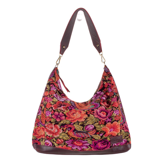 PENELOPE BAG - OOAK HUIPIL - VINO TINTO - NO. 201536