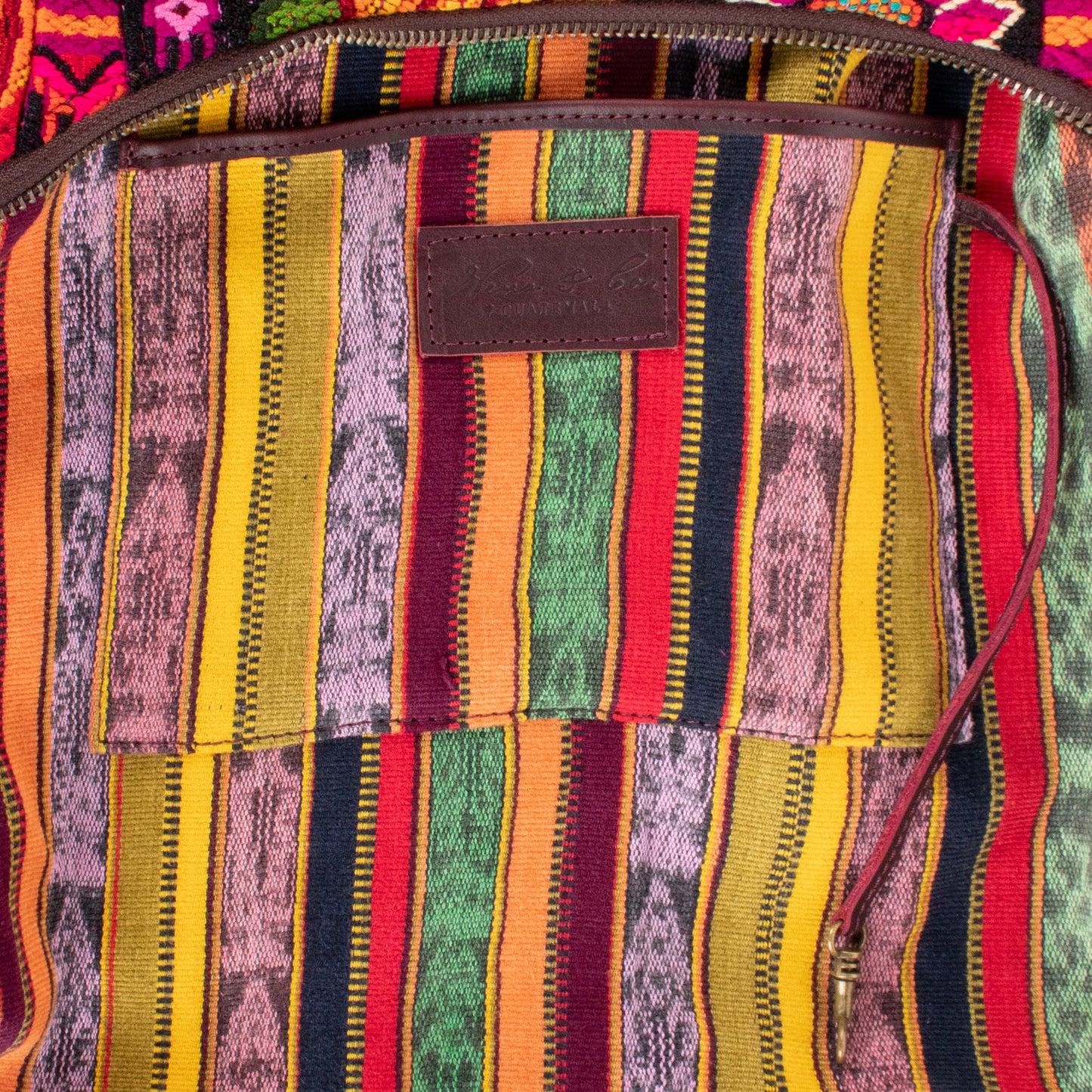 **SHIP WINDOW** SMALL PENELOPE BAG - OOAK HUIPIL - VINO TINTO - NO. 201537