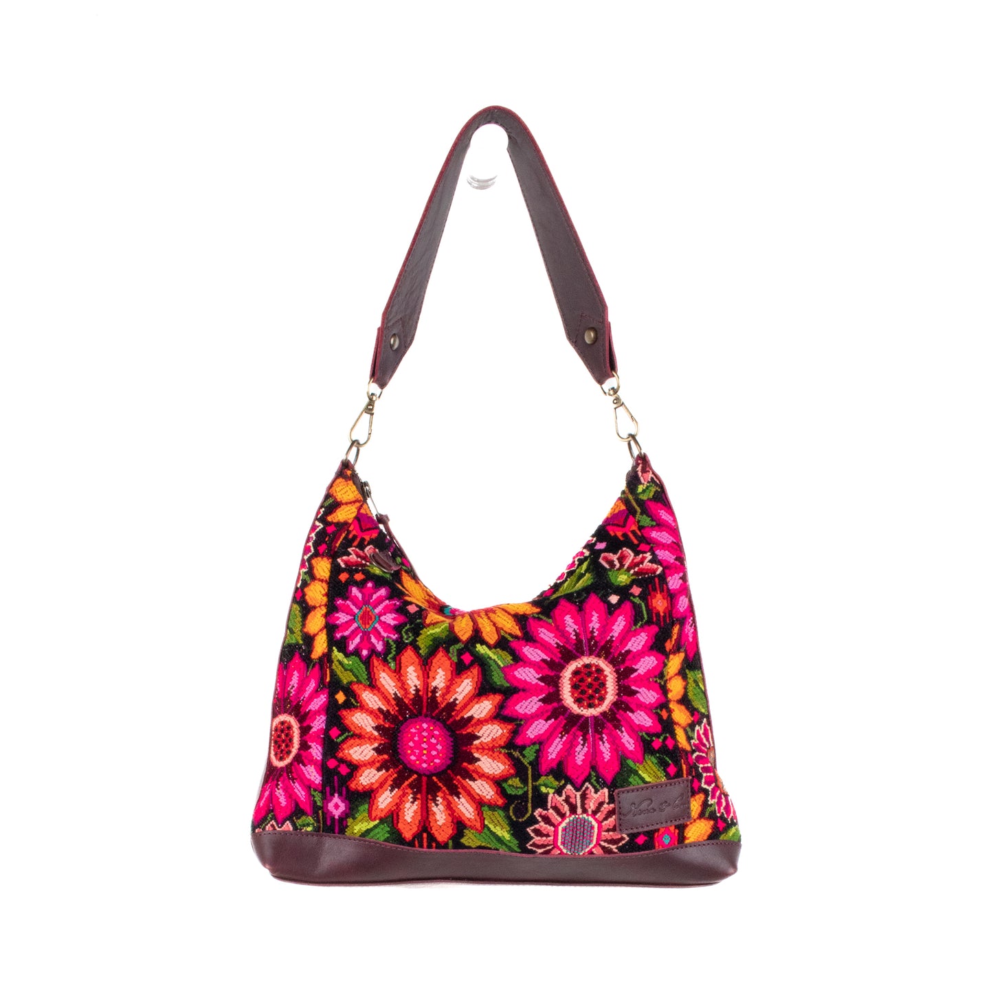 **SHIP WINDOW** SMALL PENELOPE BAG - OOAK HUIPIL - VINO TINTO - NO. 201537