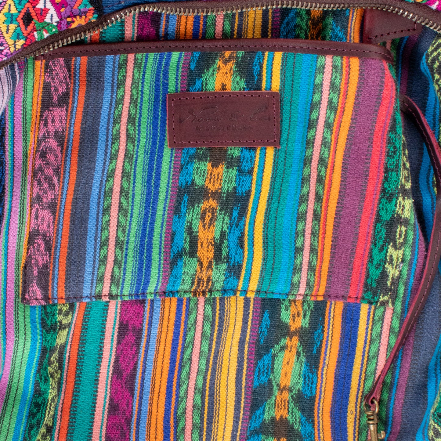 **SHIP WINDOW** SMALL PENELOPE BAG - OOAK HUIPIL - VINO TINTO - NO. 201538