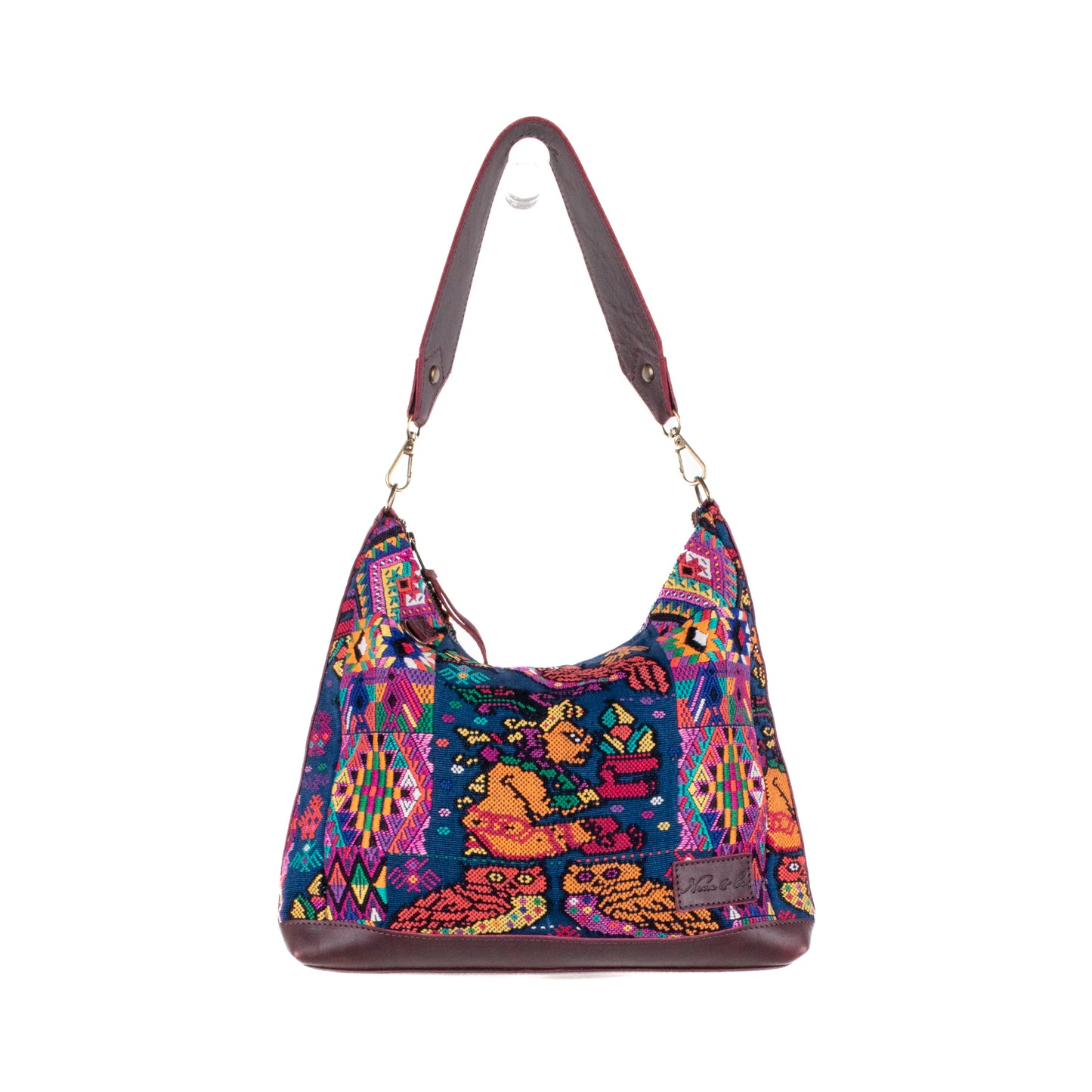 **SHIP WINDOW** SMALL PENELOPE BAG - OOAK HUIPIL - VINO TINTO - NO. 201538