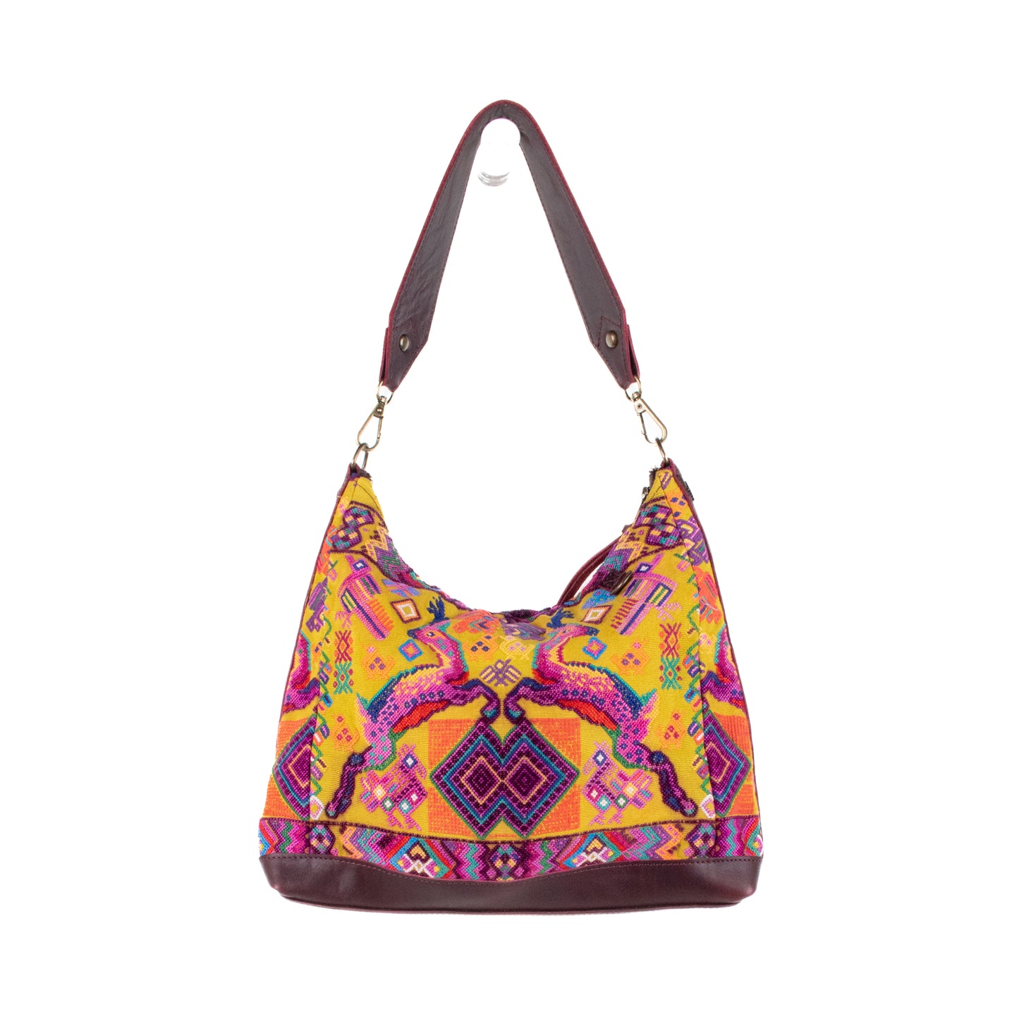 **SHIP WINDOW** SMALL PENELOPE BAG - OOAK HUIPIL - VINO TINTO - NO. 201539