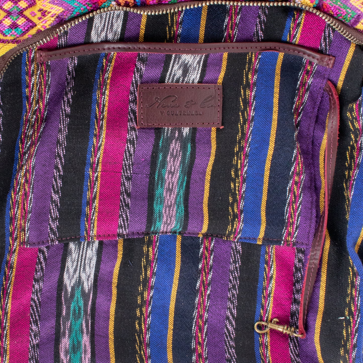 **SHIP WINDOW** SMALL PENELOPE BAG - OOAK HUIPIL - VINO TINTO - NO. 201539