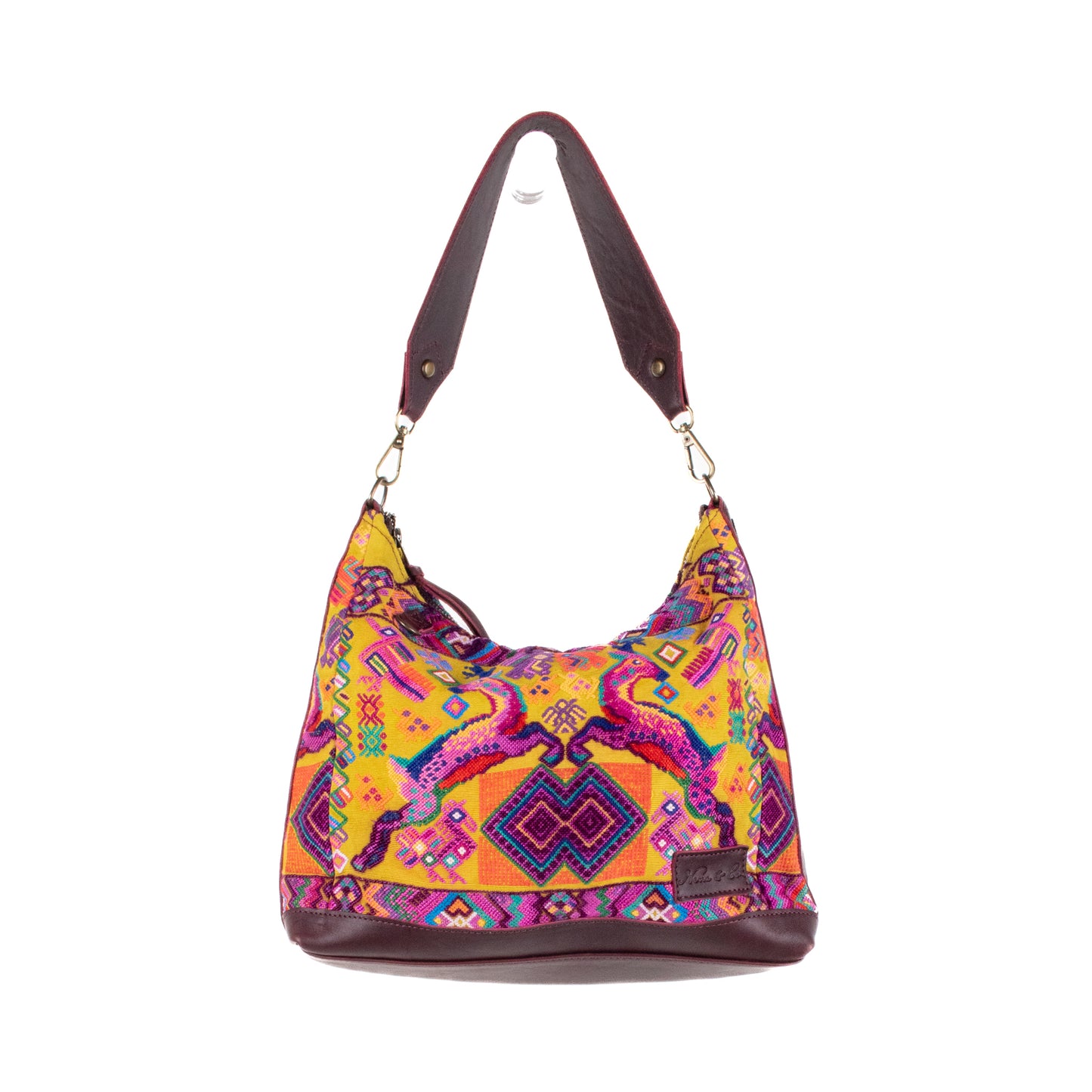 **SHIP WINDOW** SMALL PENELOPE BAG - OOAK HUIPIL - VINO TINTO - NO. 201539