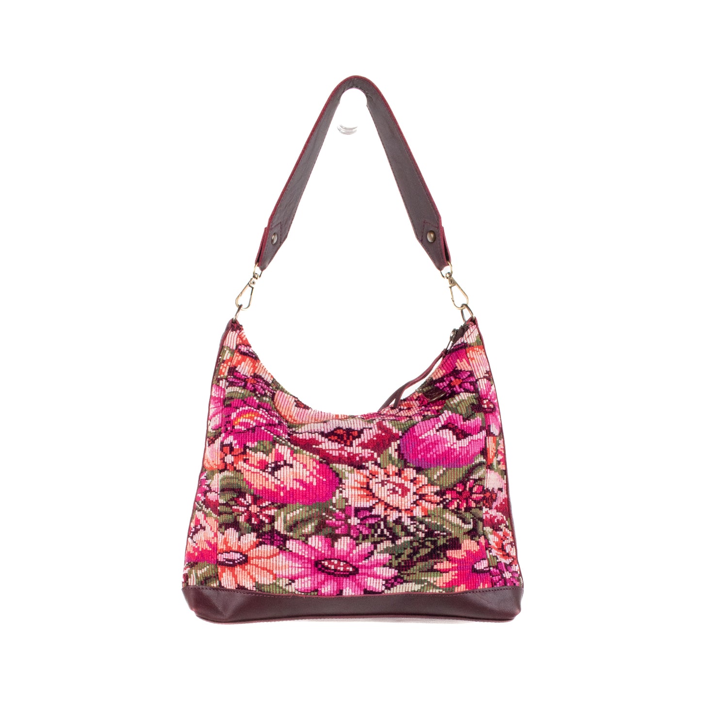 **SHIP WINDOW** SMALL PENELOPE BAG - OOAK HUIPIL - VINO TINTO - NO. 201540