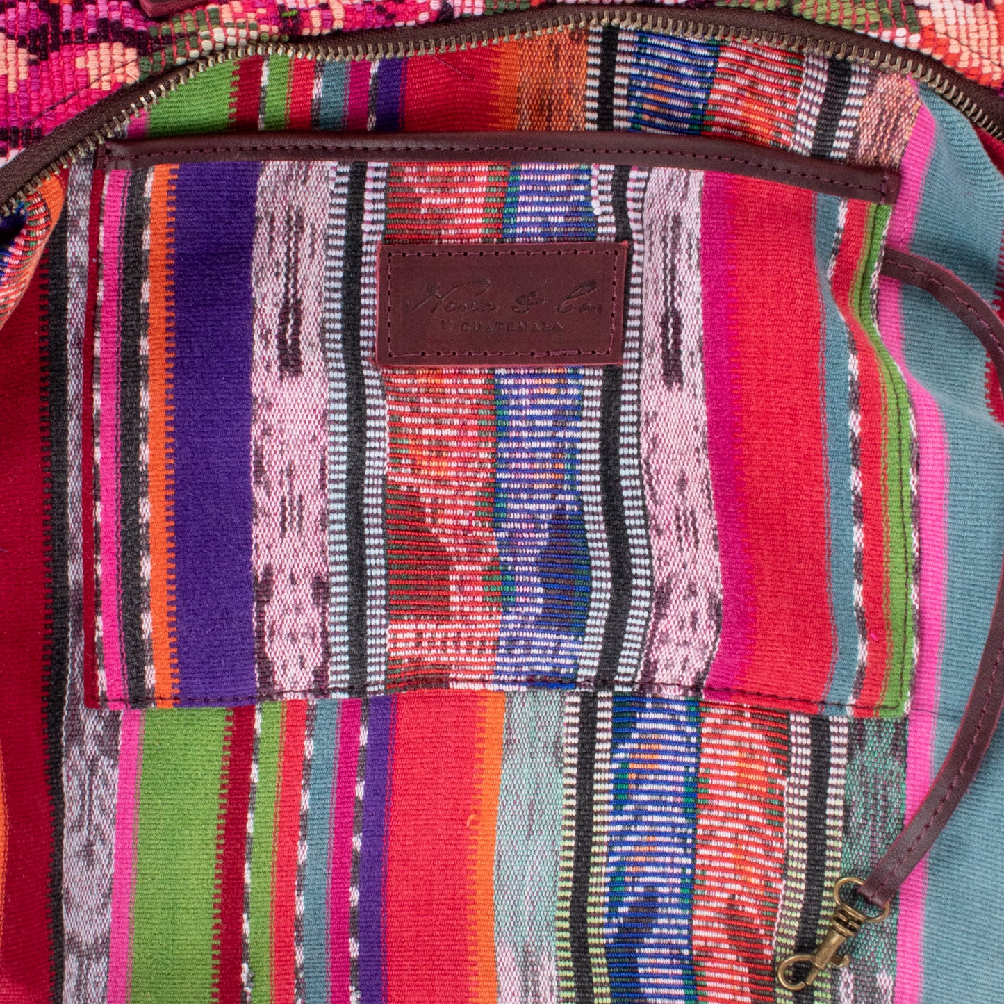 **SHIP WINDOW** SMALL PENELOPE BAG - OOAK HUIPIL - VINO TINTO - NO. 201540