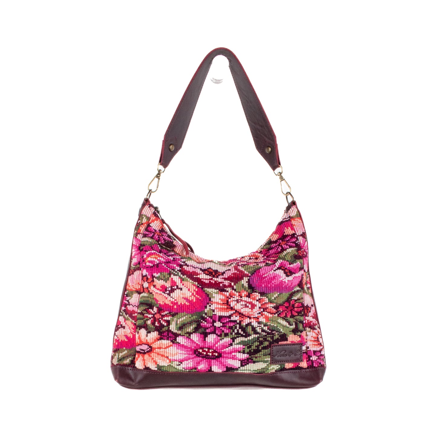 **SHIP WINDOW** SMALL PENELOPE BAG - OOAK HUIPIL - VINO TINTO - NO. 201540