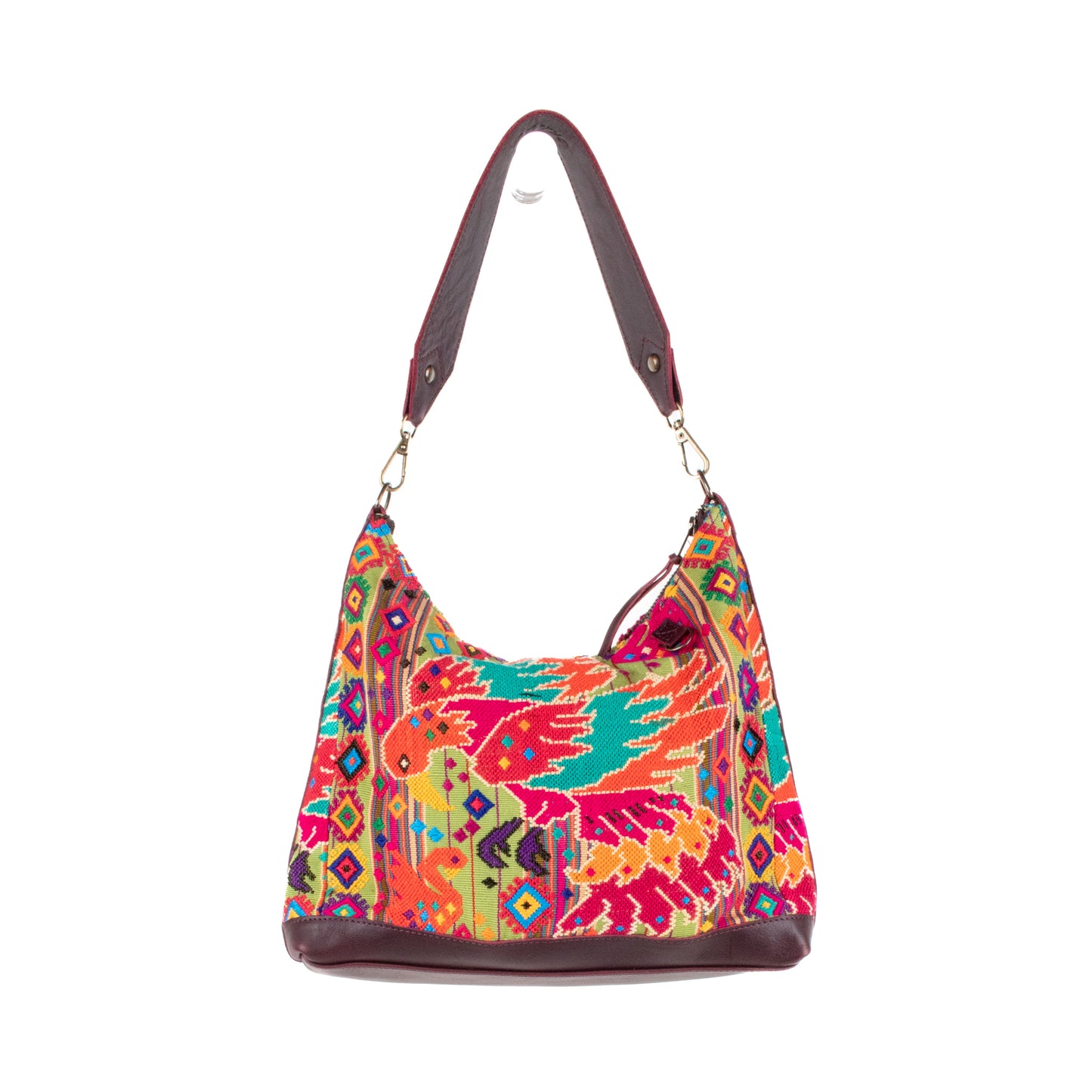 **SHIP WINDOW** SMALL PENELOPE BAG - OOAK HUIPIL - VINO TINTO - NO. 201541