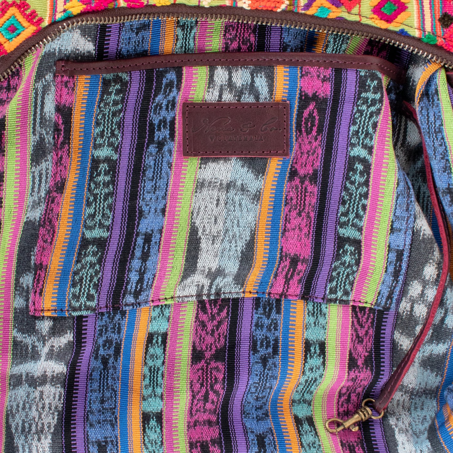 **SHIP WINDOW** SMALL PENELOPE BAG - OOAK HUIPIL - VINO TINTO - NO. 201541