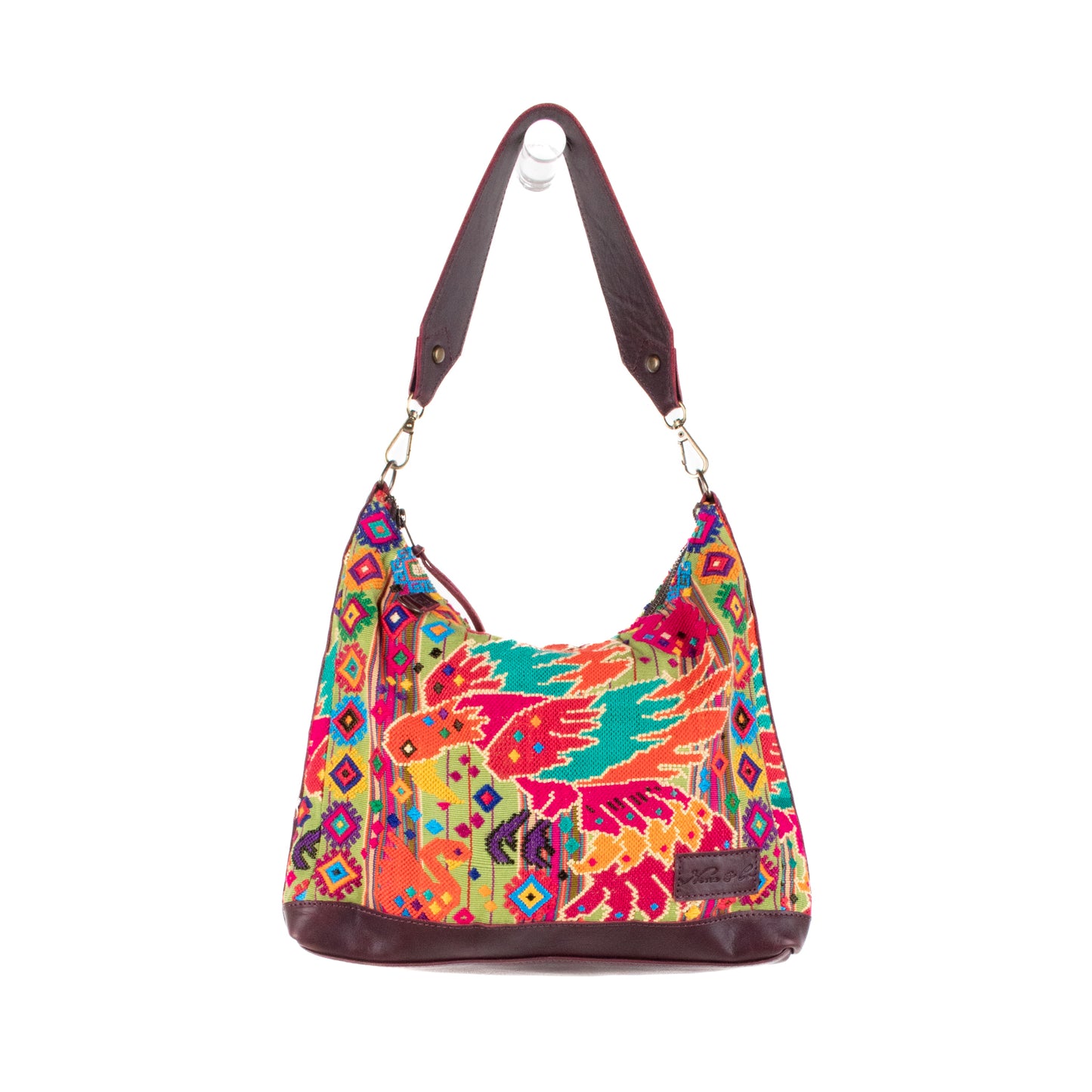 **SHIP WINDOW** SMALL PENELOPE BAG - OOAK HUIPIL - VINO TINTO - NO. 201541