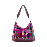 SMALL PENELOPE BAG - OOAK HUIPIL - VINO TINTO - NO. 201545