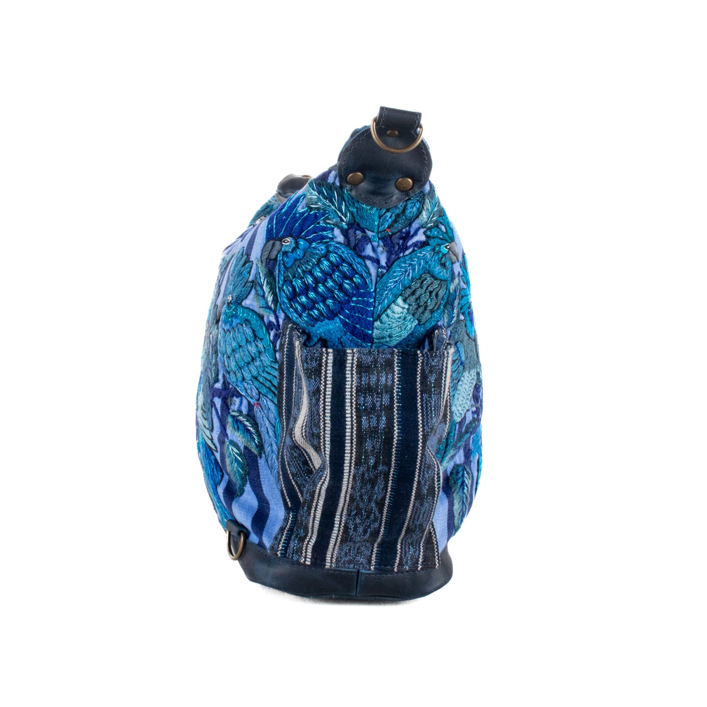 **SHIP WINDOW** BEATRIZ MCDB + DIAMANTE STRAP - OOAK HUIPIL - NAVY - NO. 201547