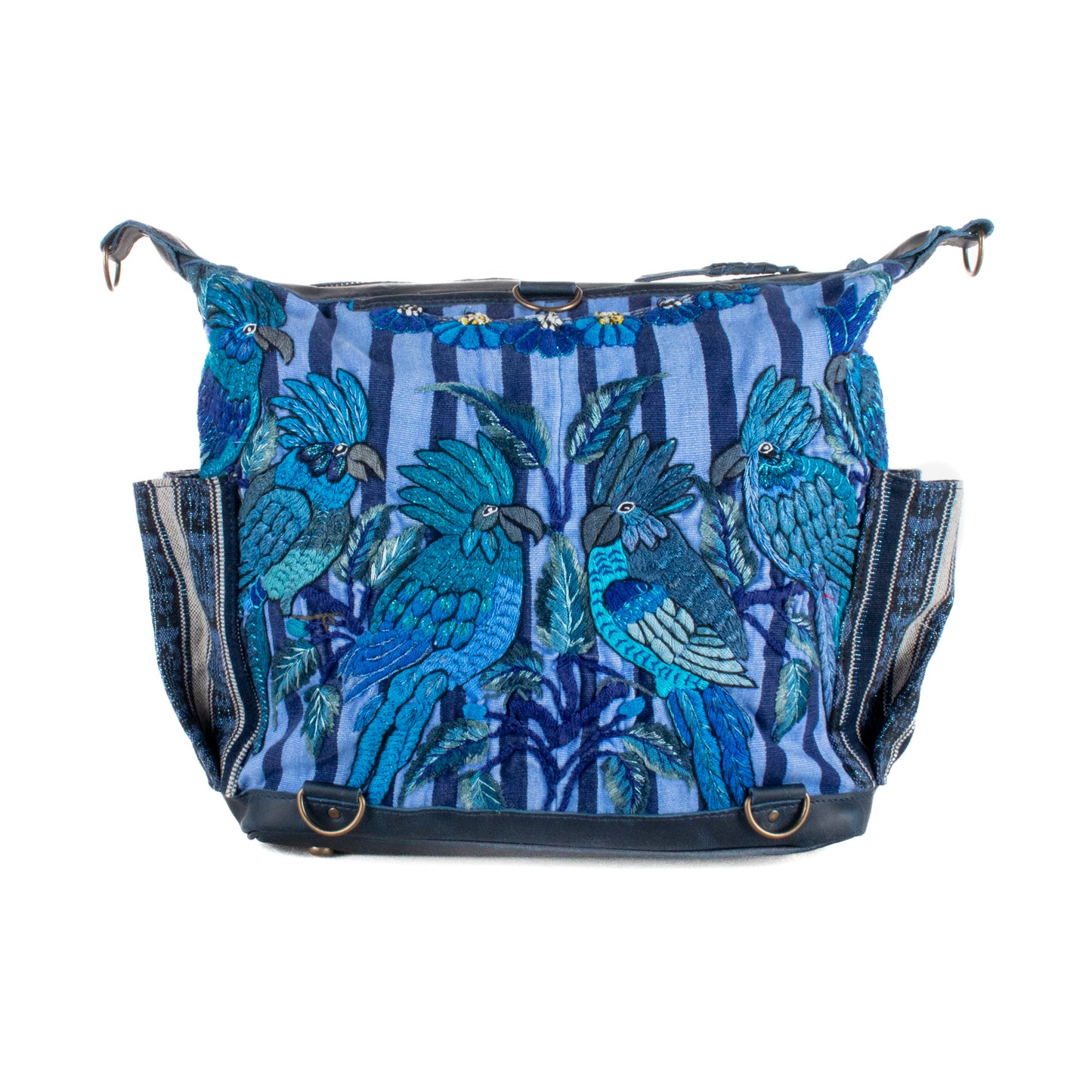 **SHIP WINDOW** BEATRIZ MCDB + DIAMANTE STRAP - OOAK HUIPIL - NAVY - NO. 201547