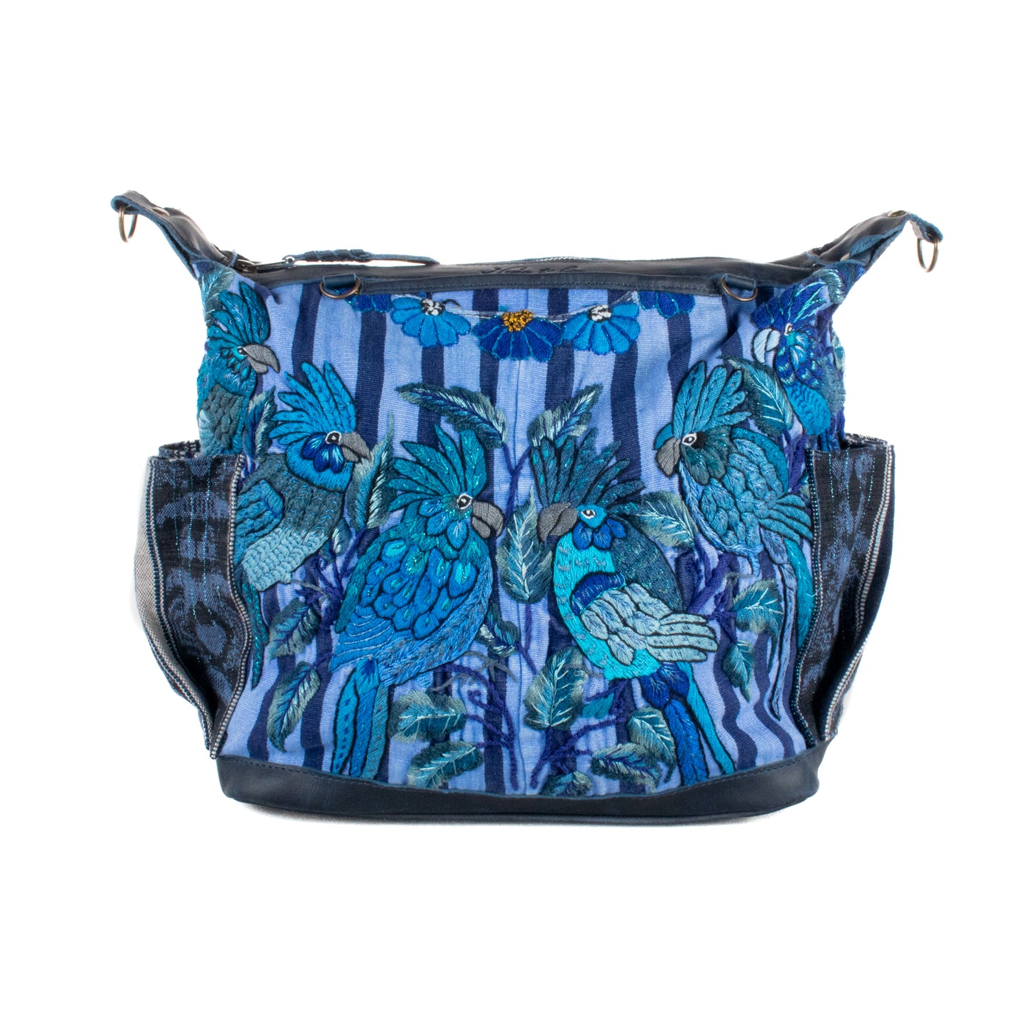 **SHIP WINDOW** BEATRIZ MCDB + DIAMANTE STRAP - OOAK HUIPIL - NAVY - NO. 201547