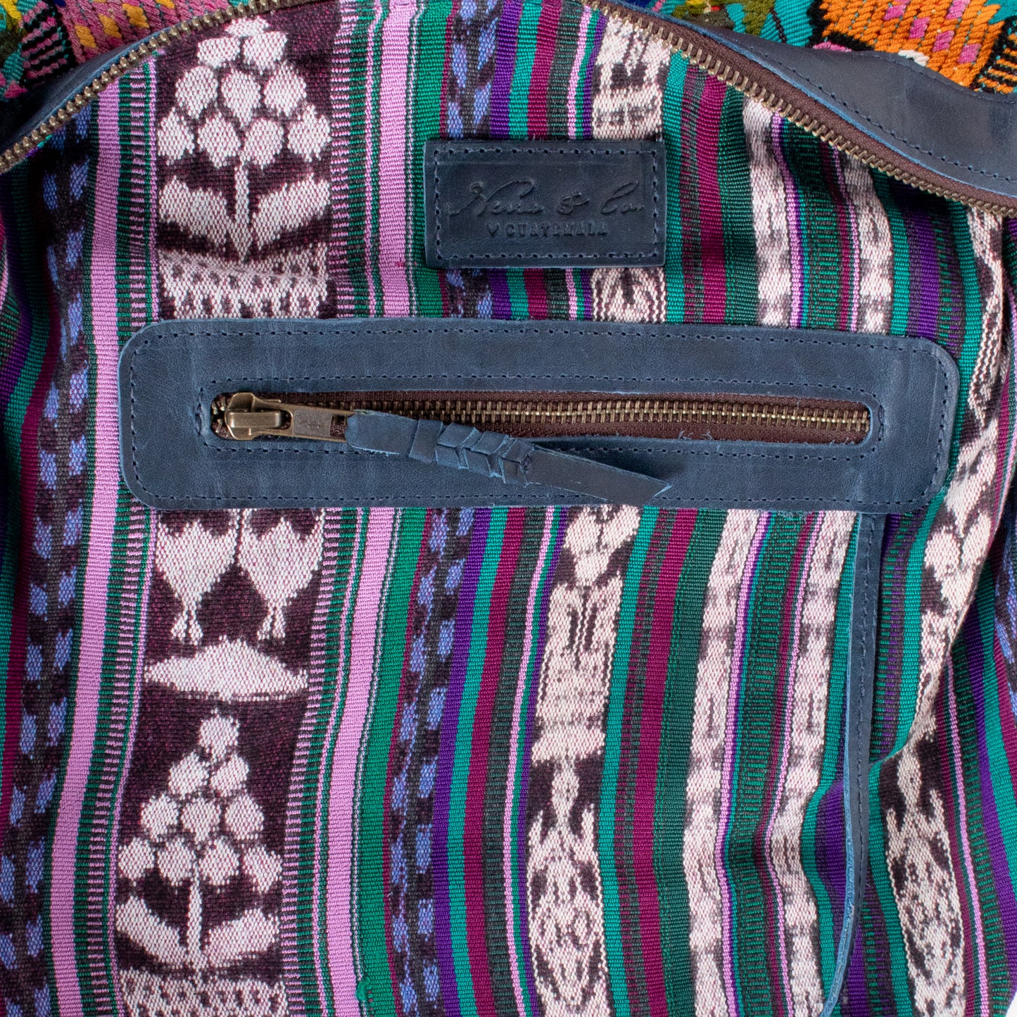 **SHIP WINDOW** BEATRIZ MCDB + DIAMANTE STRAP - OOAK HUIPIL - NAVY - NO. 201551