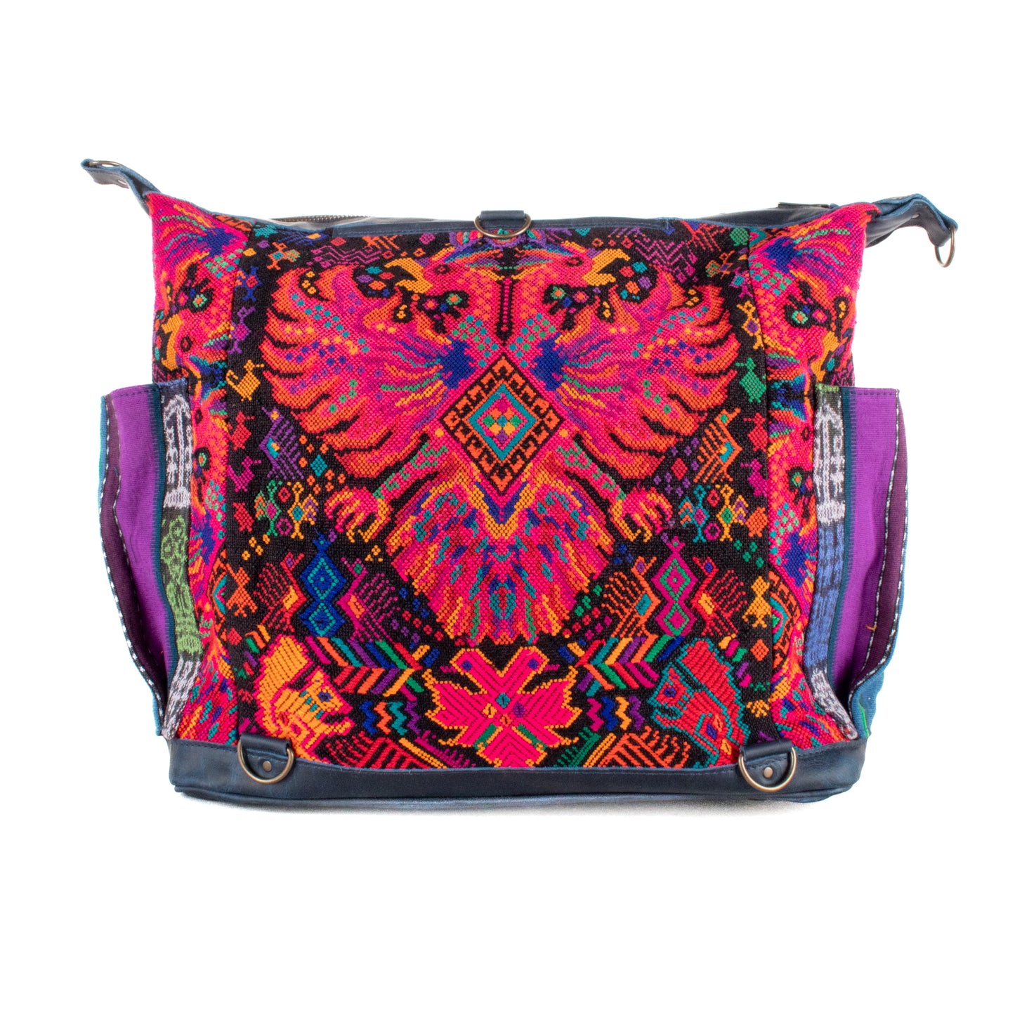 **SHIP WINDOW** BEATRIZ CDB + DIAMANTE STRAP - OOAK HUIPIL - NAVY - NO. 201552