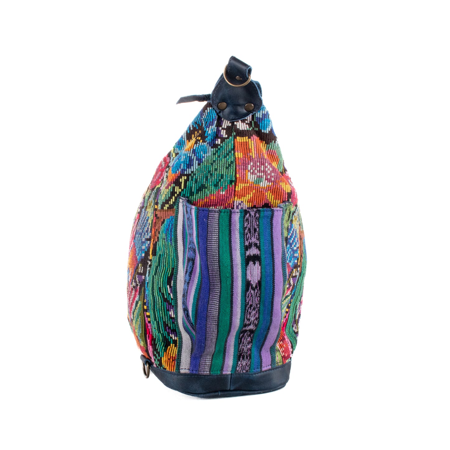 **SHIP WINDOW** BEATRIZ CDB + DIAMANTE STRAP - OOAK HUIPIL - NAVY - NO. 201553