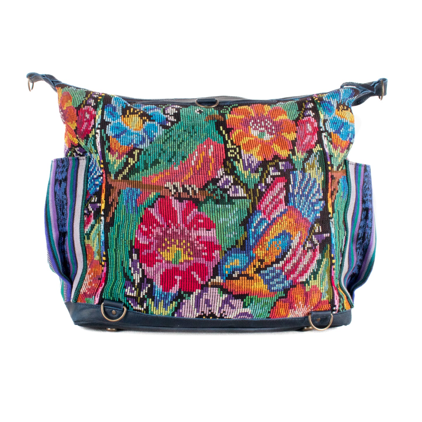 **SHIP WINDOW** BEATRIZ CDB + DIAMANTE STRAP - OOAK HUIPIL - NAVY - NO. 201553
