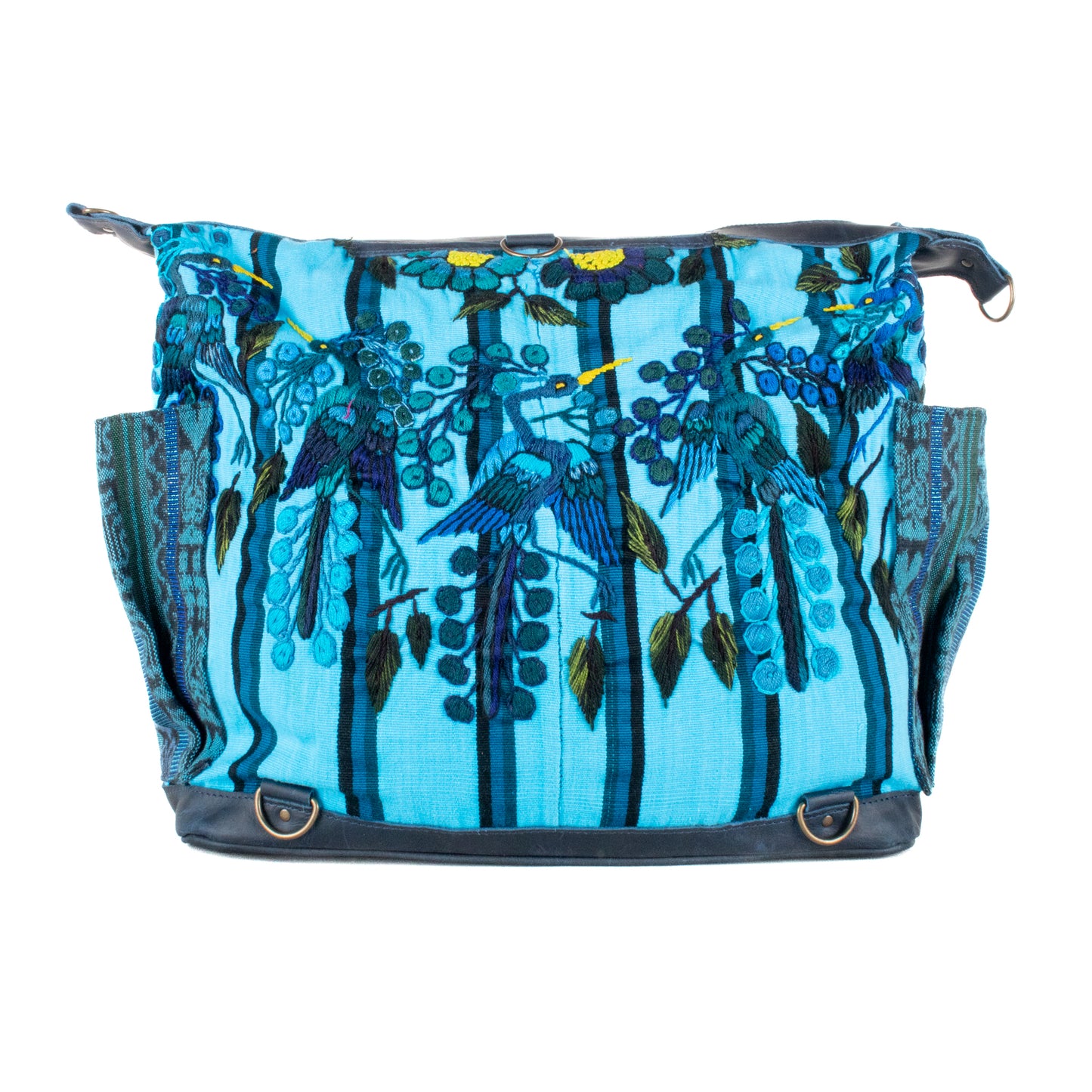 **SHIP WINDOW** BEATRIZ CDB + DIAMANTE STRAP - OOAK HUIPIL - NAVY - NO. 201555