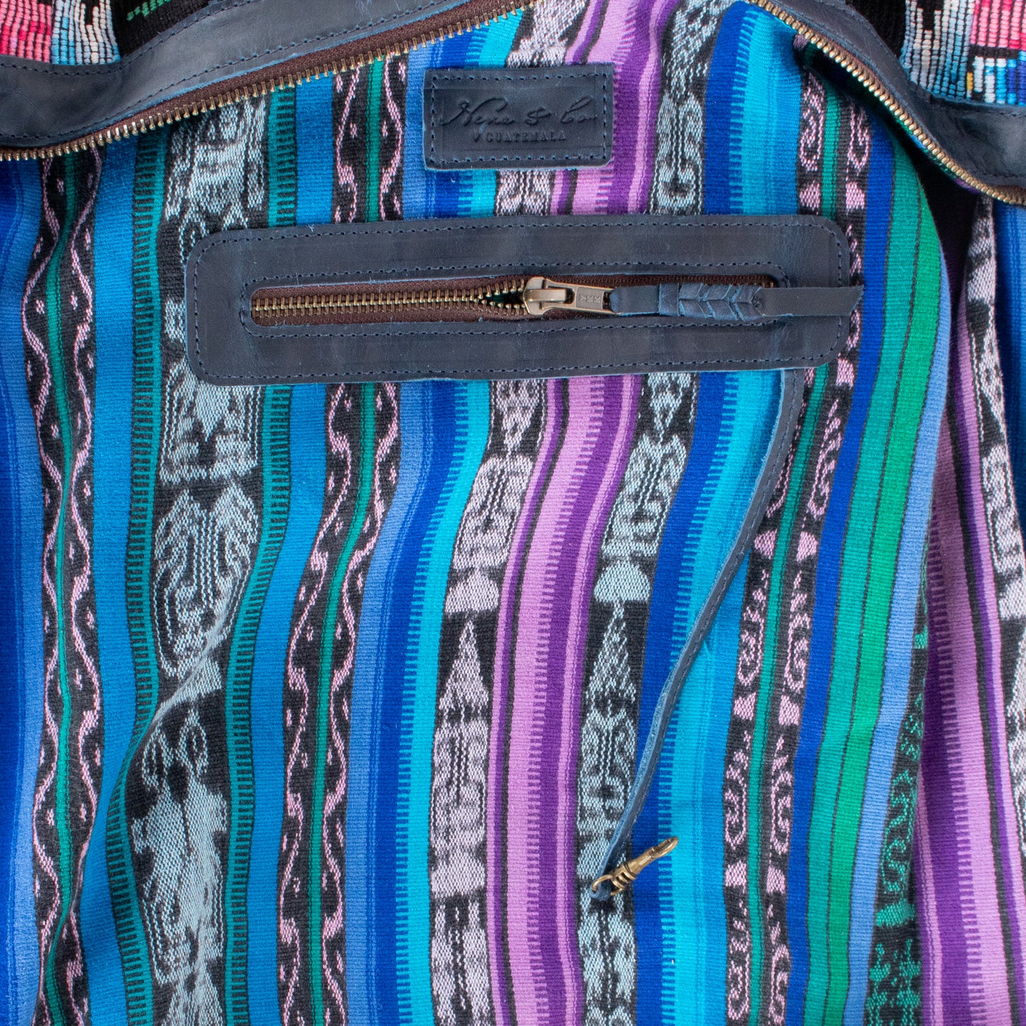 **SHIP WINDOW** BEATRIZ CDB + DIAMANTE STRAP - OOAK HUIPIL - NAVY - NO. 201556