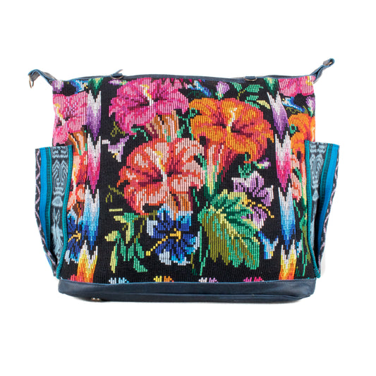 **SHIP WINDOW** BEATRIZ CDB + DIAMANTE STRAP - OOAK HUIPIL - NAVY - NO. 201556