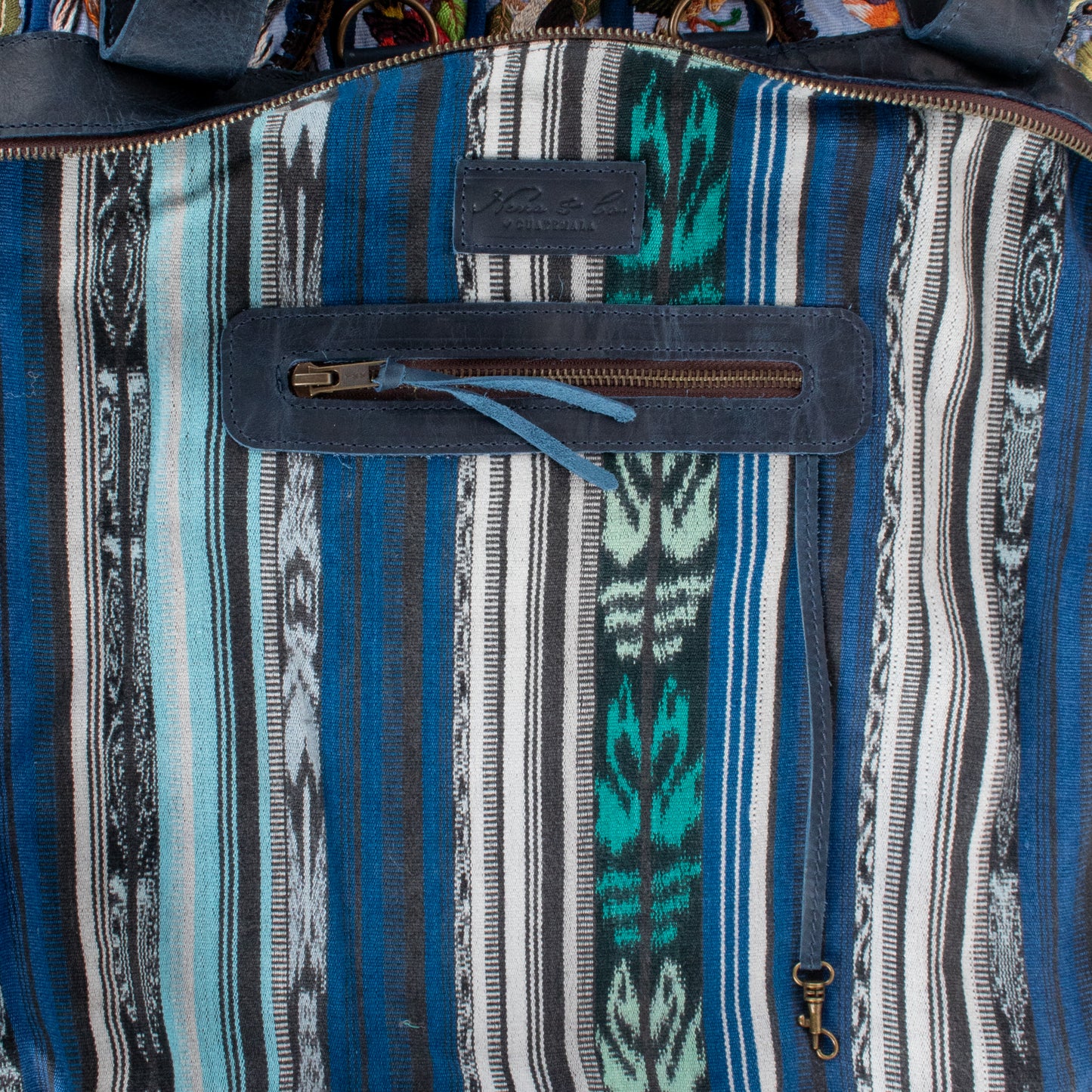 **SHIP WINDOW** PERFECT OVERNIGHTER - OOAK HUIPIL - NAVY - NO. 201557