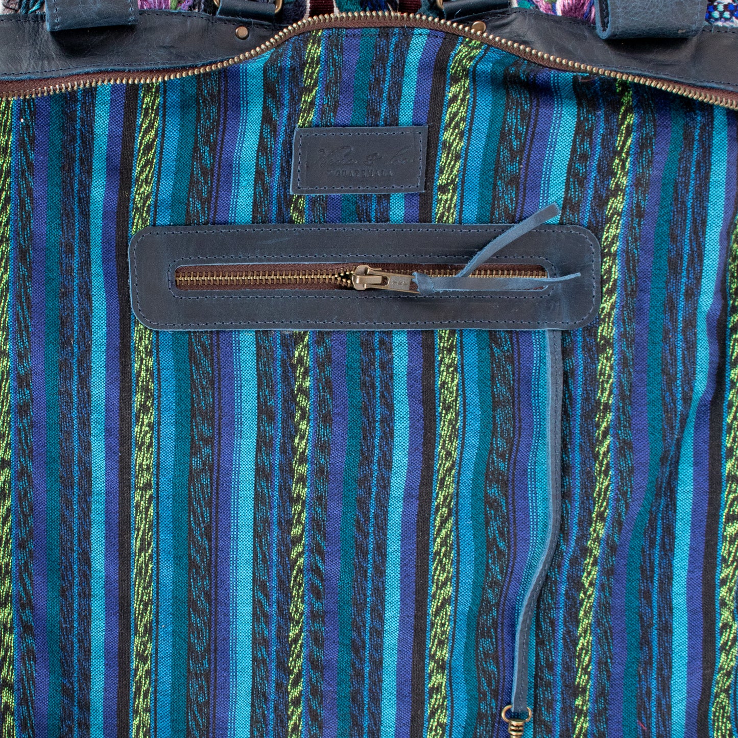 **SHIP WINDOW** PERFECT OVERNIGHTER - OOAK HUIPIL - NAVY - NO. 201559