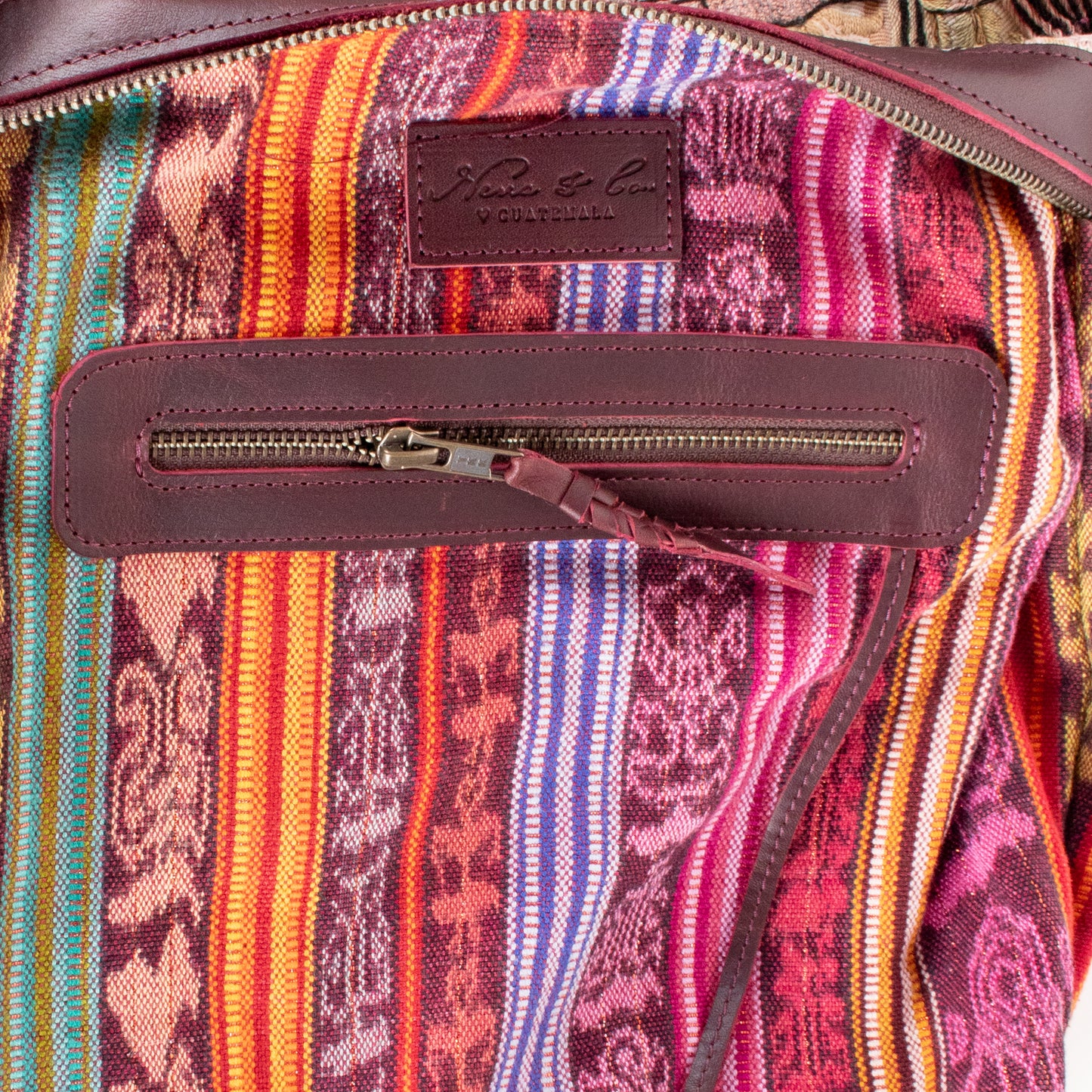 **SHIP WINDOW** BEATRIZ MCDB + DIAMANTE STRAP - OOAK HUIPIL - VINO TINTO - NO. 201561