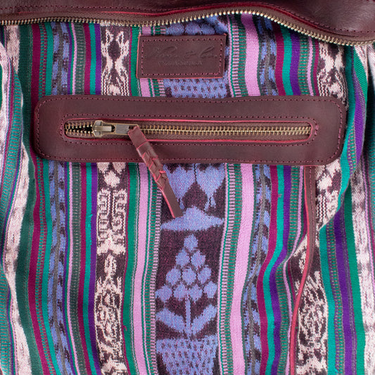 **SHIP WINDOW** BEATRIZ MCDB + DIAMANTE STRAP - OOAK HUIPIL - VINO TINTO - NO. 201564