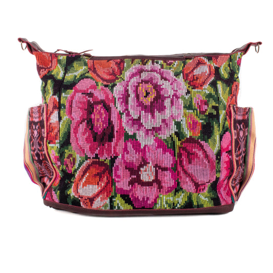 **SHIP WINDOW** BEATRIZ CDB + DIAMANTE STRAP - OOAK HUIPIL - VINO TINTO - NO. 201565