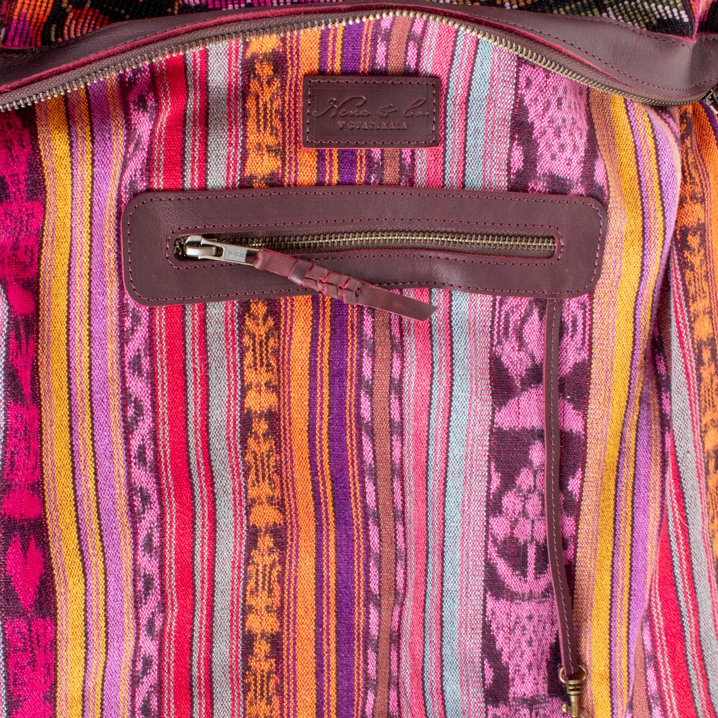 **SHIP WINDOW** BEATRIZ CDB + DIAMANTE STRAP - OOAK HUIPIL - VINO TINTO - NO. 201568