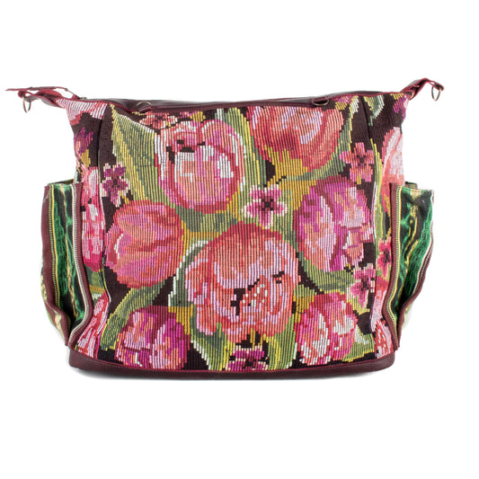 **SHIP WINDOW** BEATRIZ CDB + DIAMANTE STRAP - OOAK HUIPIL - VINO TINTO - NO. 201569