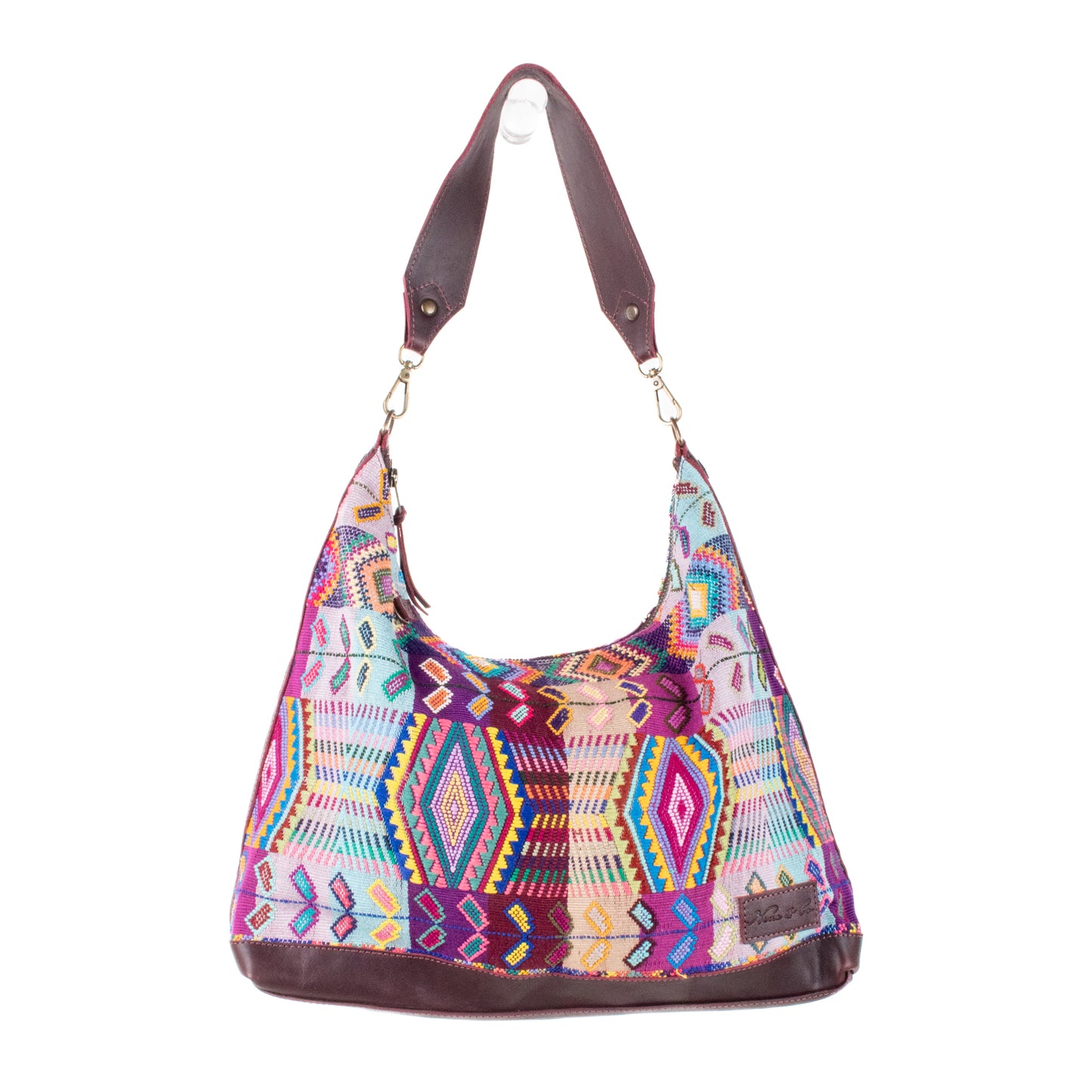 **SHIP WINDOW** PENELOPE BAG - H&S WHEAT - VINO TINTO - NO. 201595