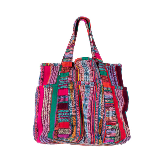 **SHIP WINDOW** SMALL SANTI TOTE SET - VINTAGE CORTE - VINO TINTO - NO. 201673