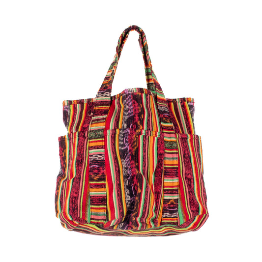 **SHIP WINDOW** SMALL SANTI TOTE SET - VINTAGE CORTE - VINO TINTO - NO. 201675