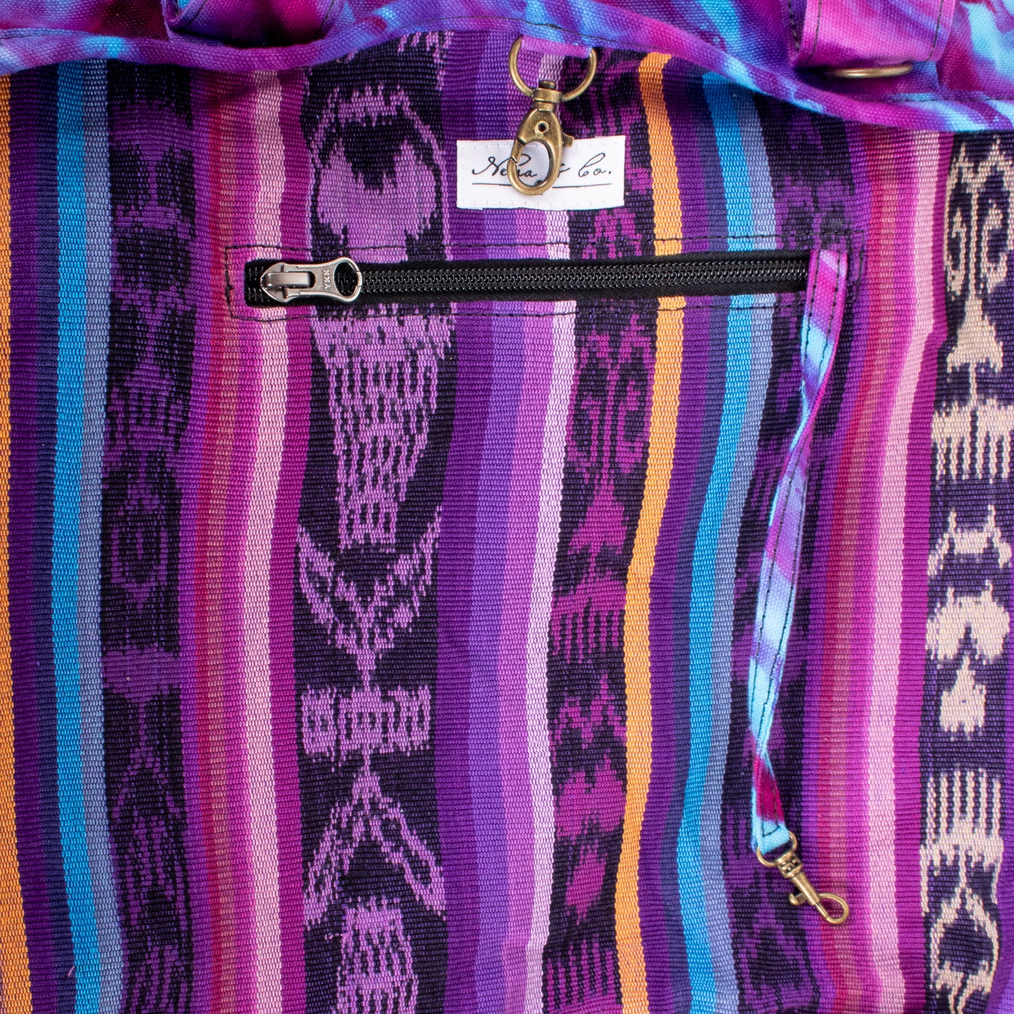 SMALL SANTI TOTE SET - TIE DYE - BLACK - NO. 201692