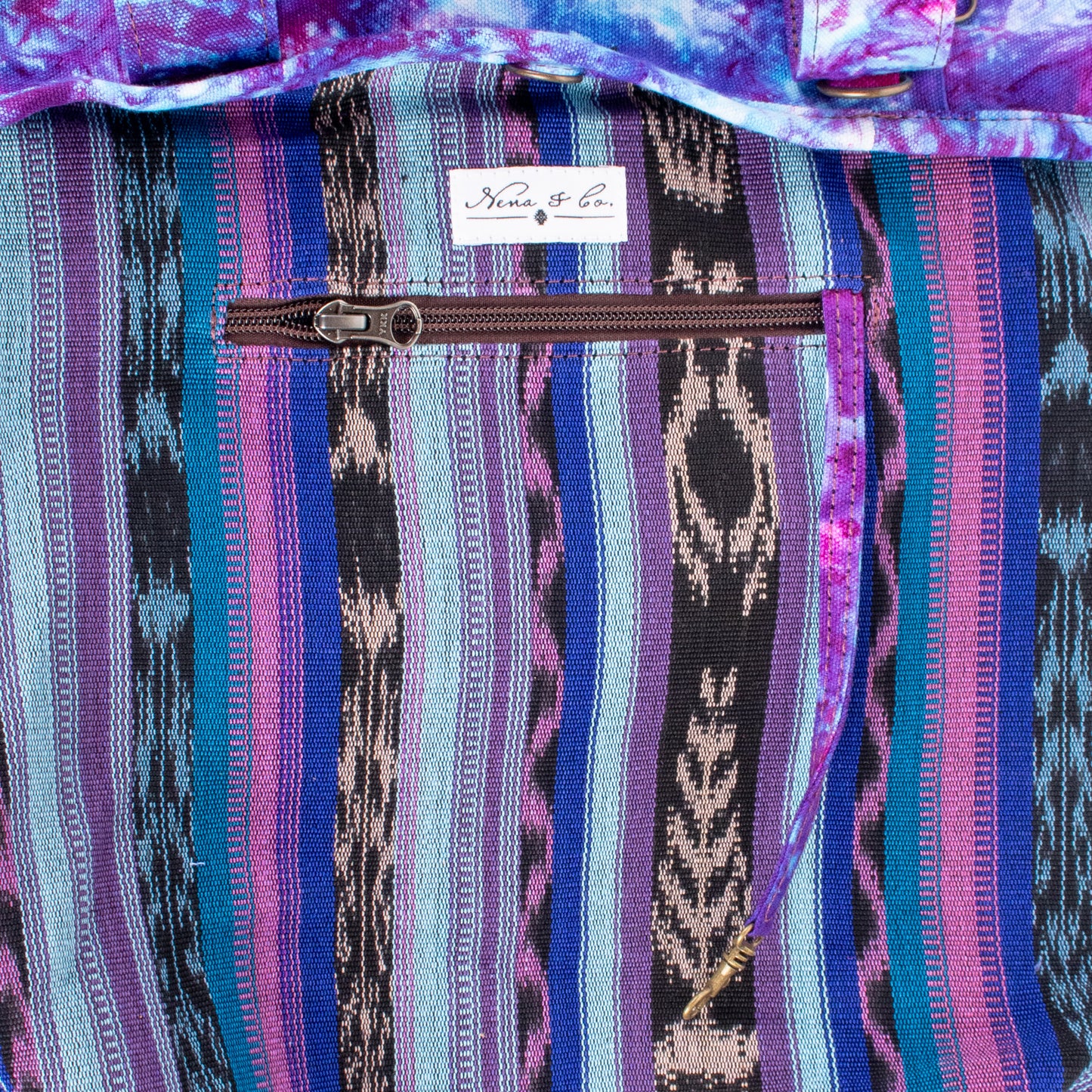 SMALL SANTI TOTE SET - TIE DYE - VINO TINTO - NO. 201693