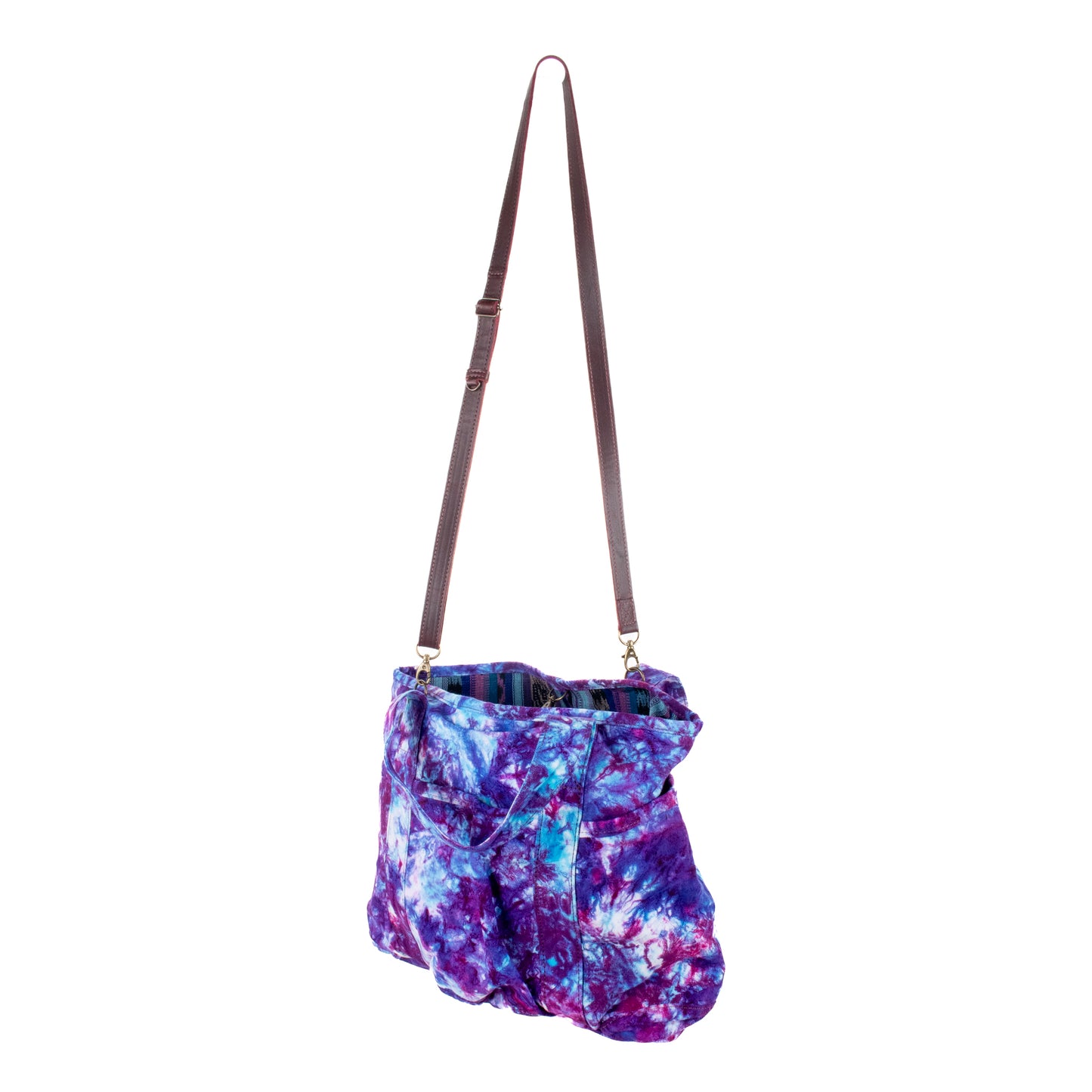 SMALL SANTI TOTE SET - TIE DYE - VINO TINTO - NO. 201693
